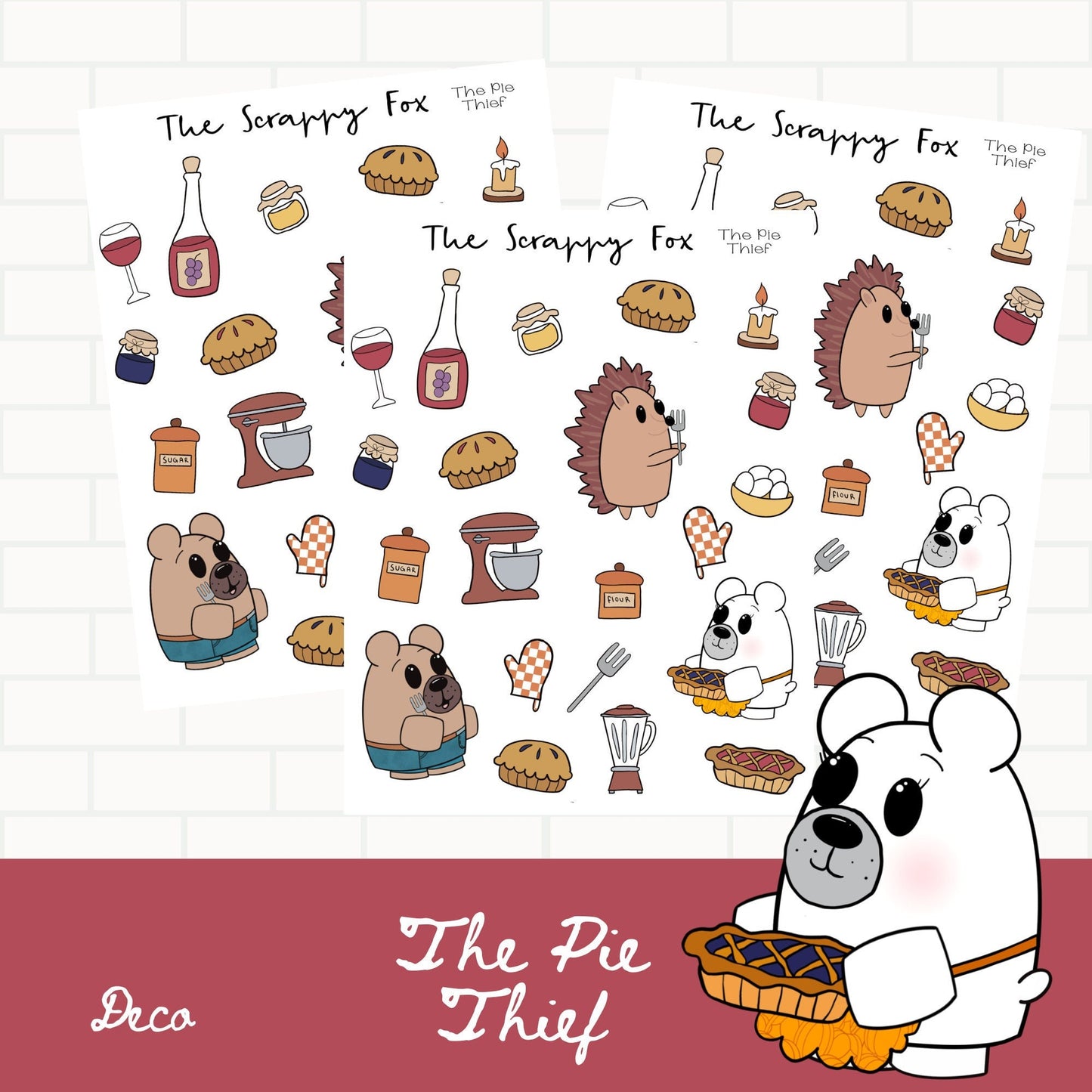 The Pie Thief Deco Sheet