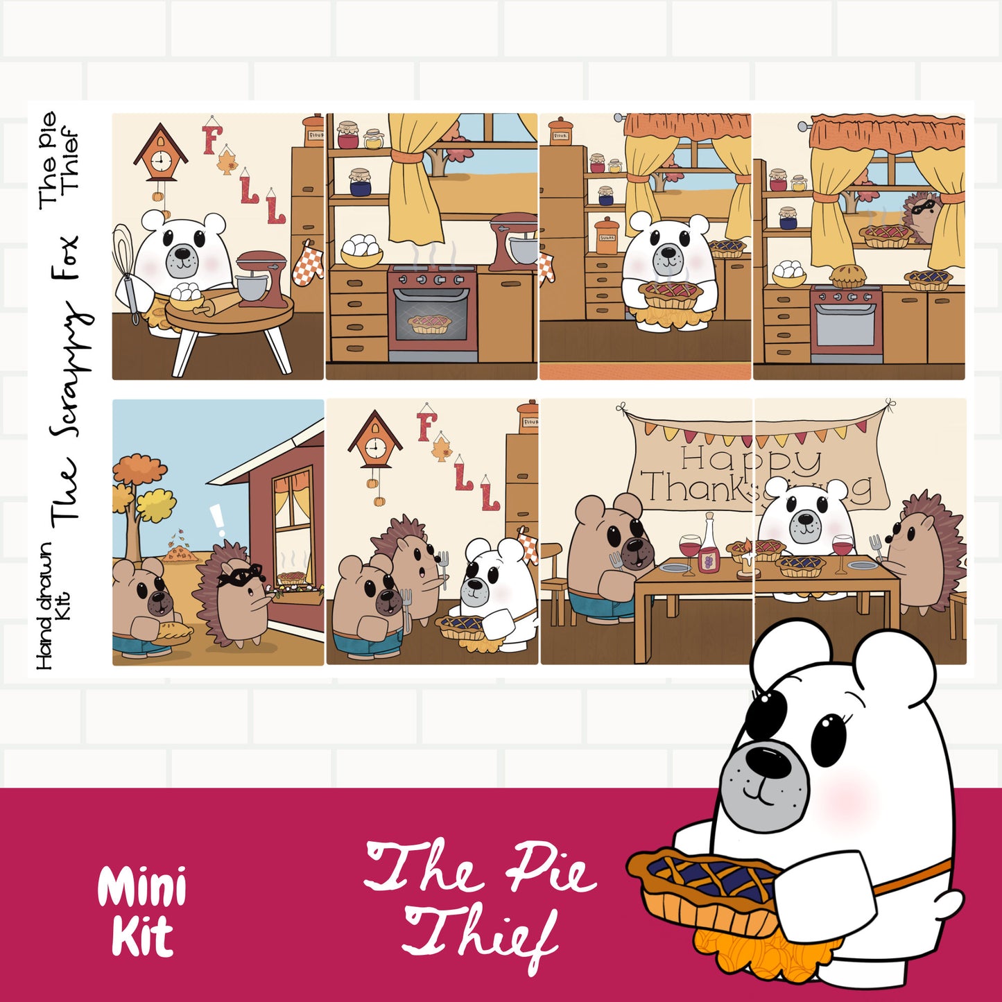 The Pie Thief Standard Vertical Weekly Mini Kit
