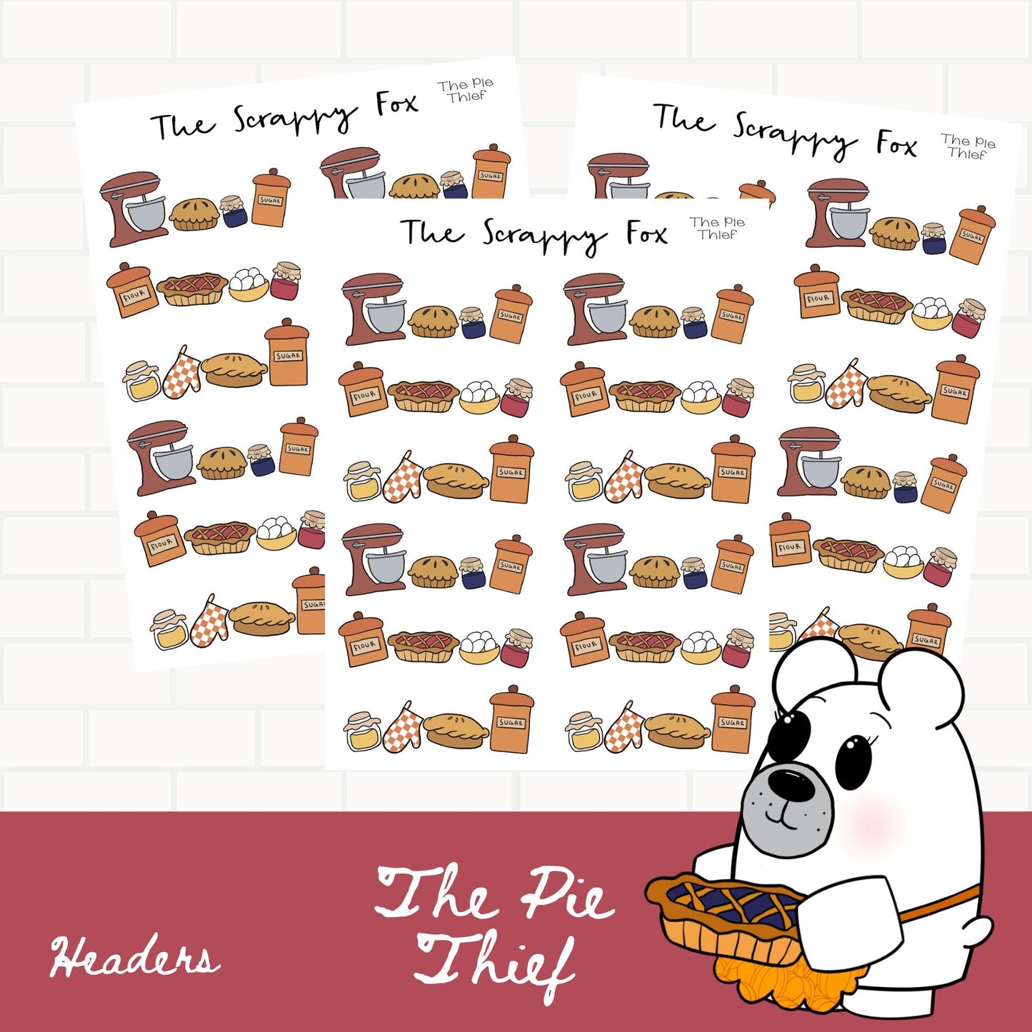 The Pie Thief Dividers Sheet