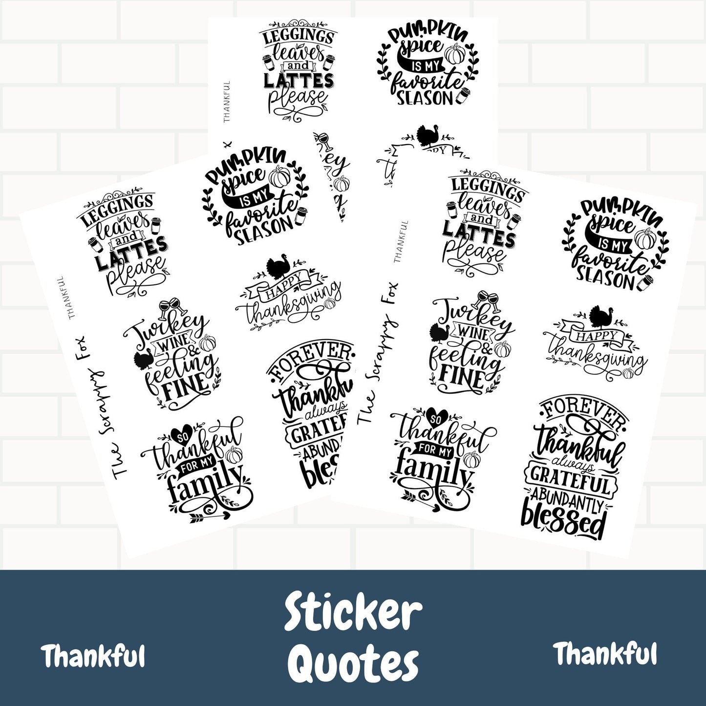 Thankful Quote Sheet