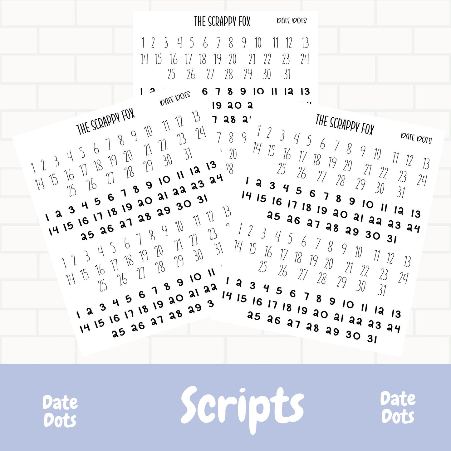 Date Dots Plannar Scripts