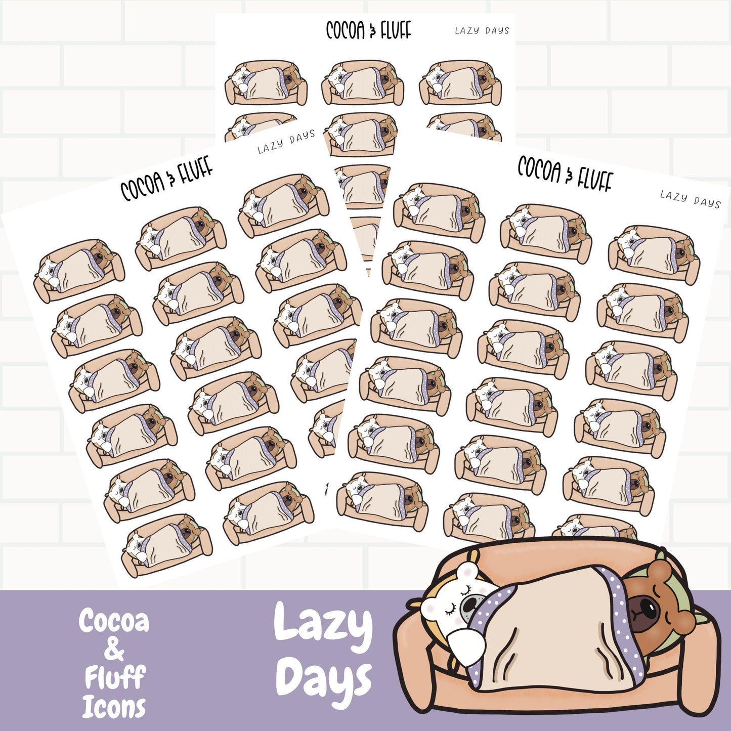 Lazy Days Planner Icons