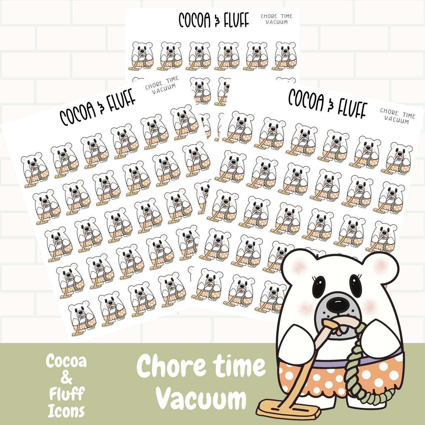 Chore Time Vacuum Planner Icons