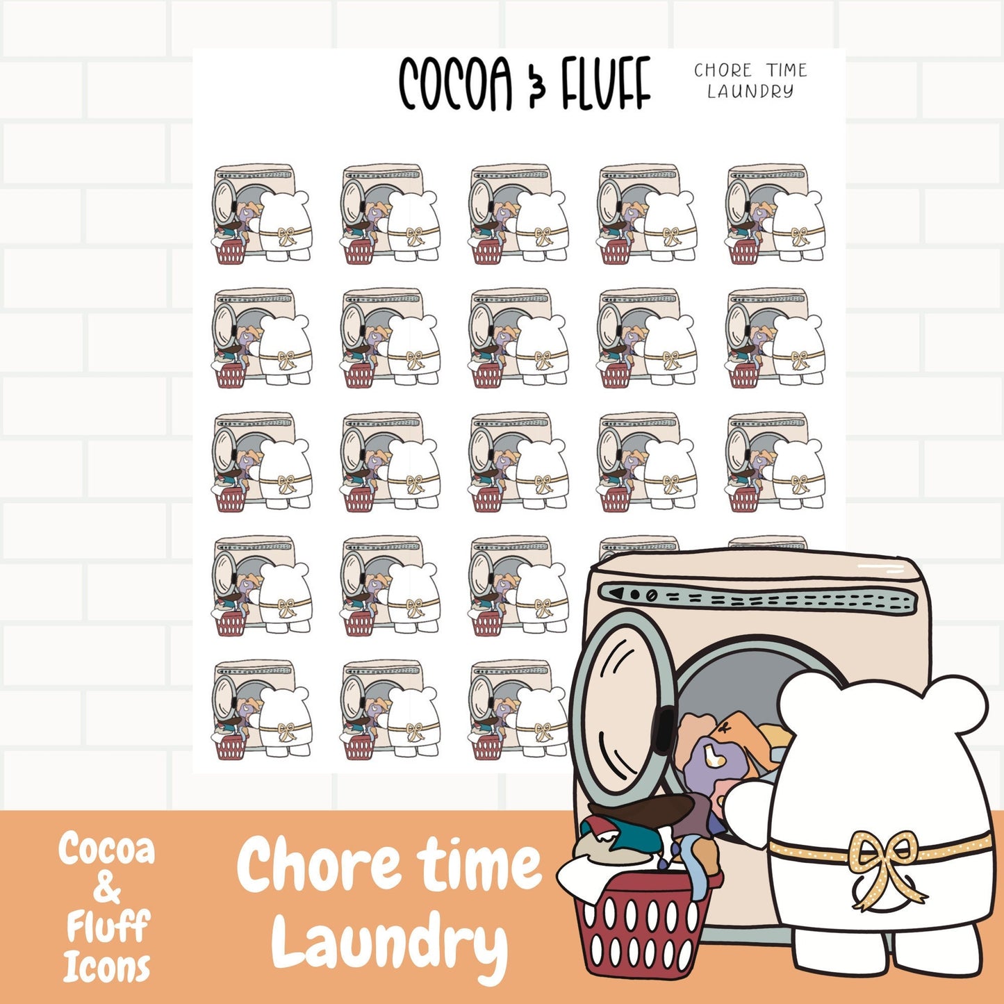 Chore Time Laundry Planner Icons