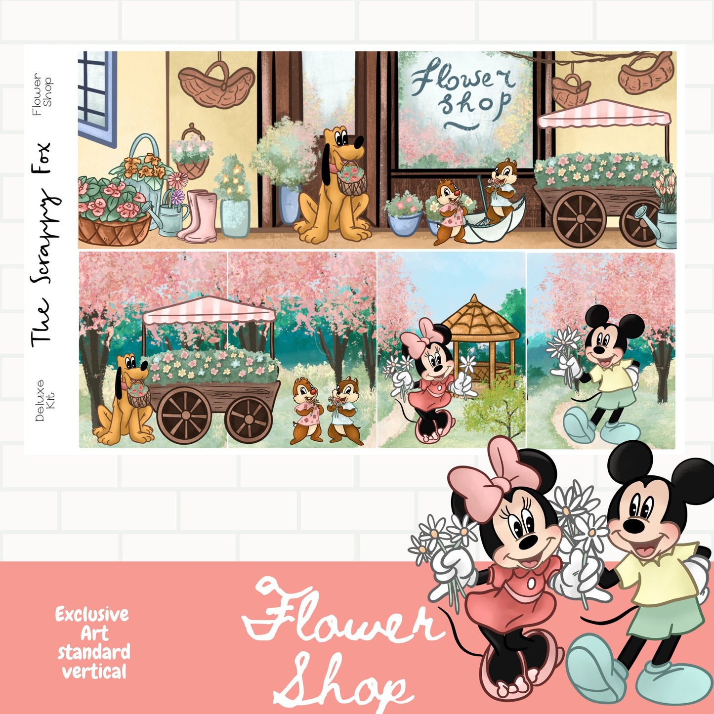 Flower Shop Standard Vertical Weekly Sticker Kit