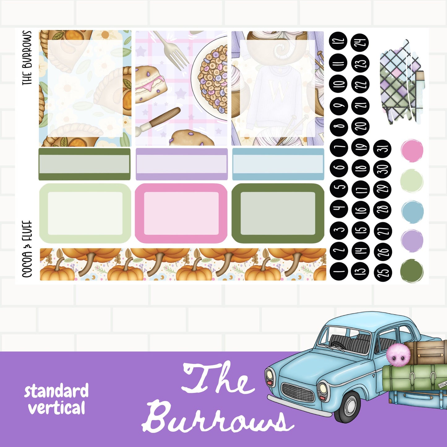 Magical Family Standard Vertical Weekly Sticker Kit