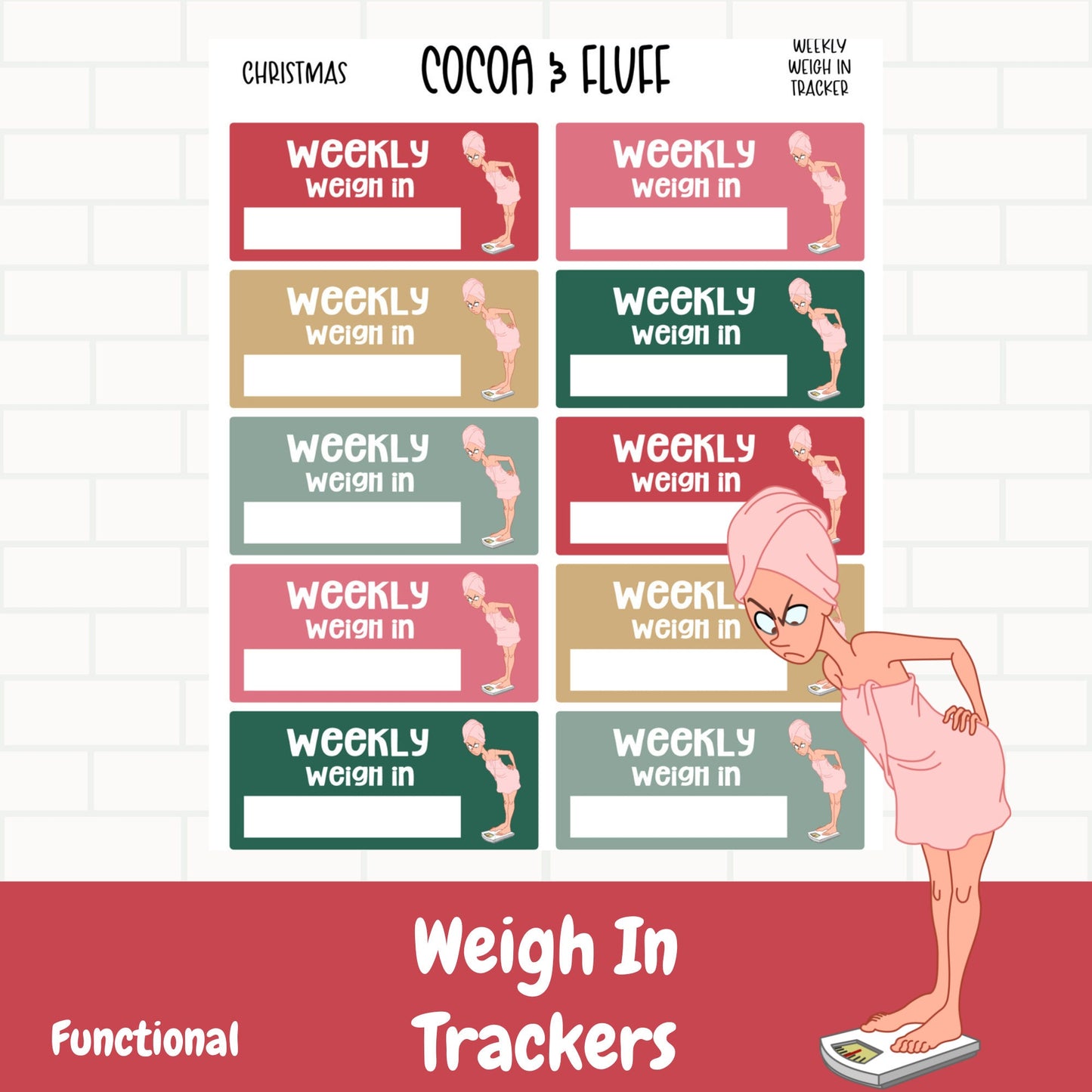 Weigh In Trackers Planner Icons