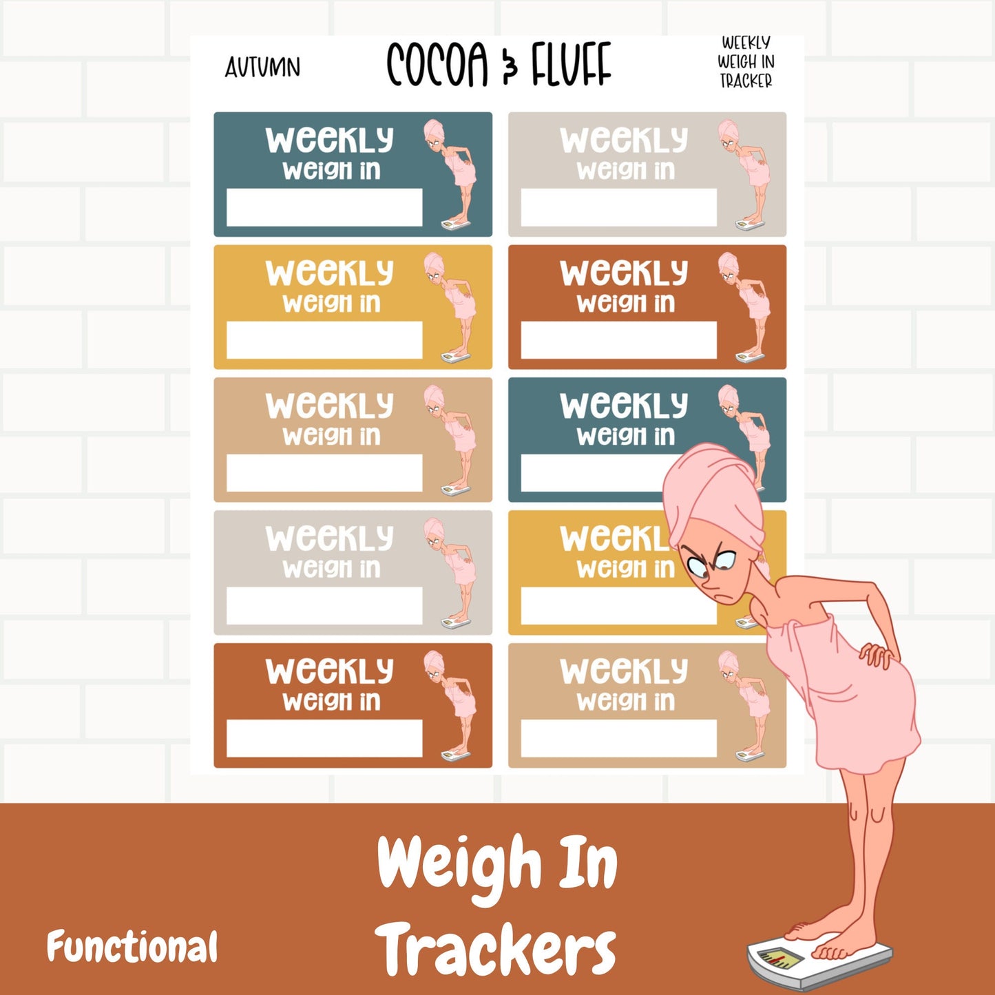 Weigh In Trackers Planner Icons