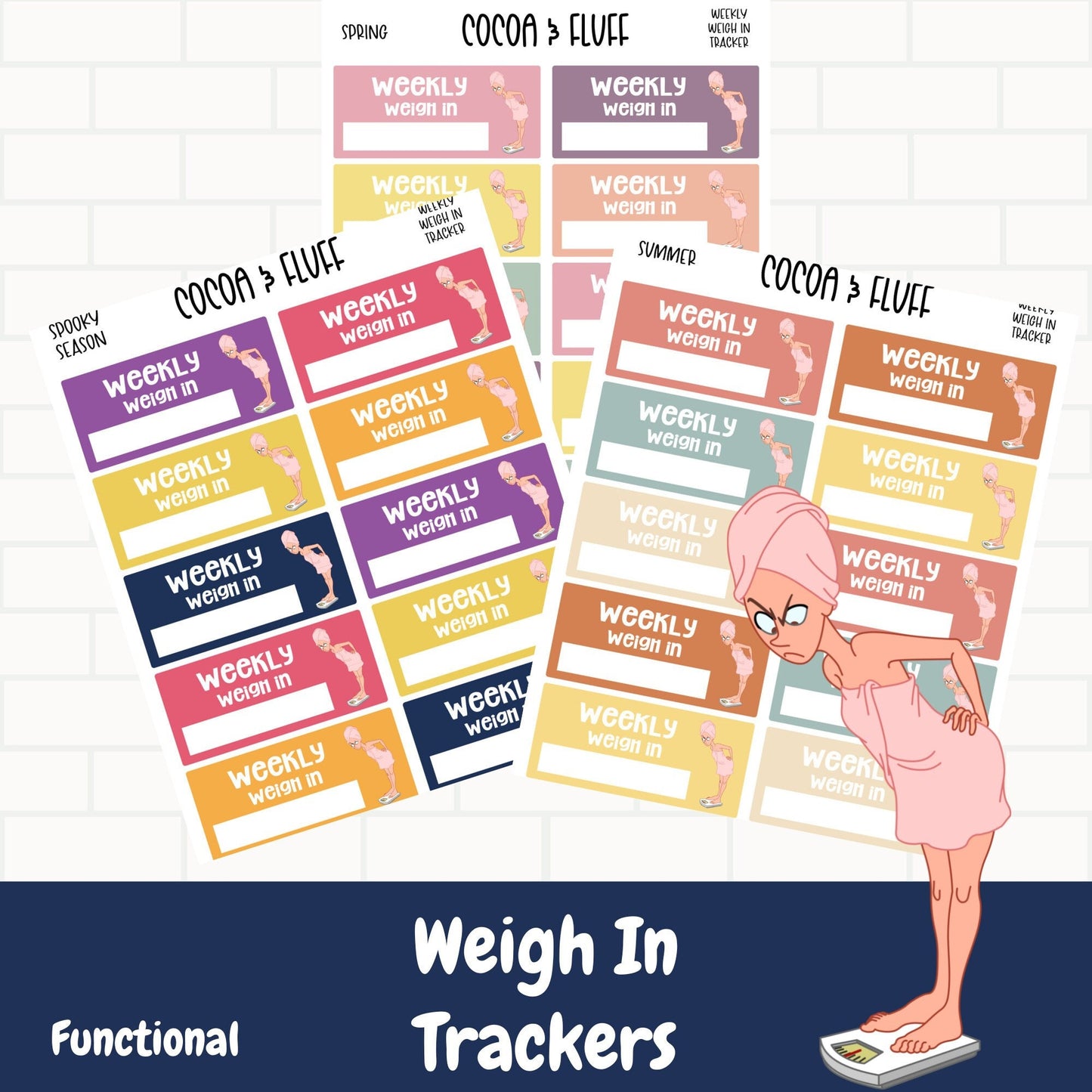Weigh In Trackers Planner Icons