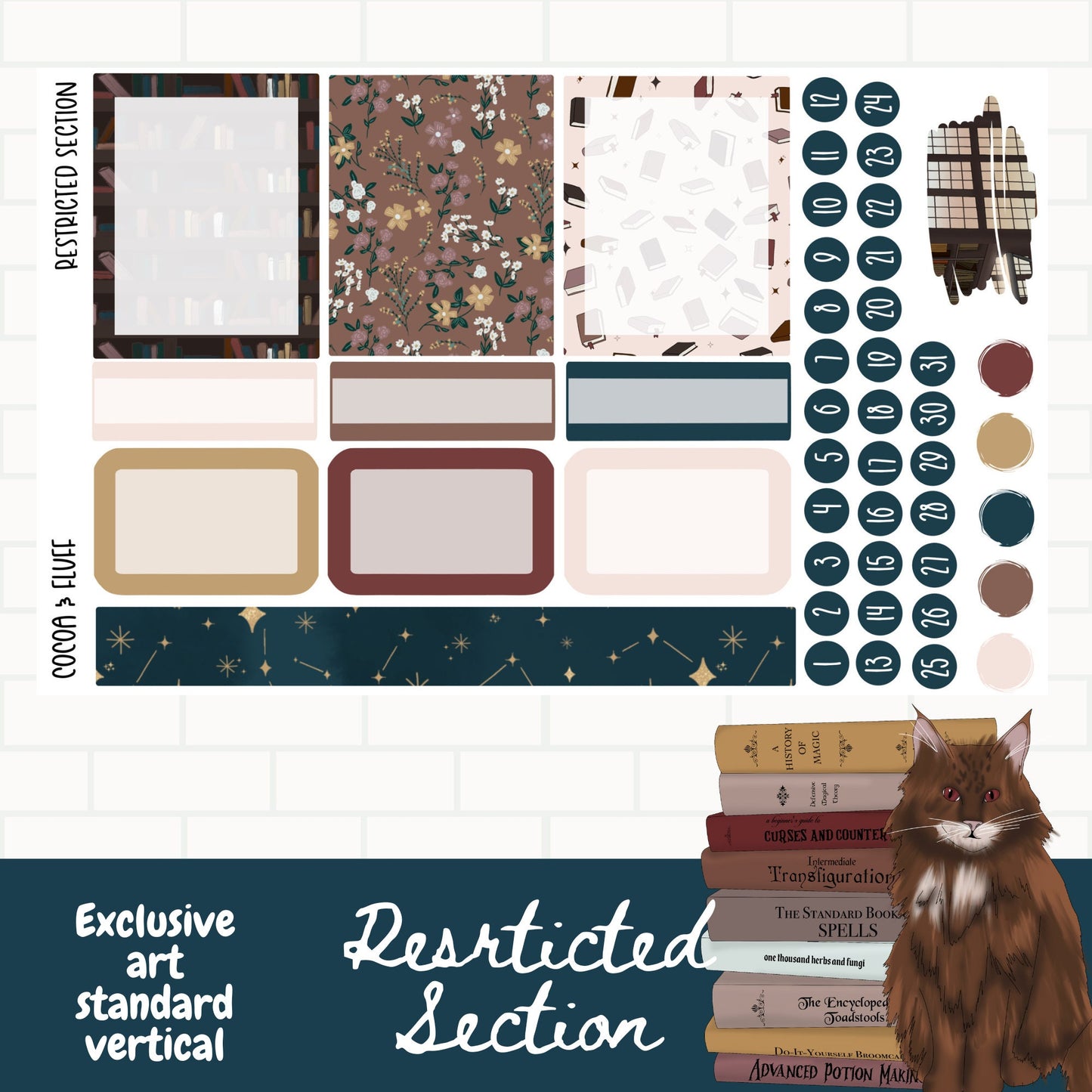 Restricted Section Weekly Sticker Kit