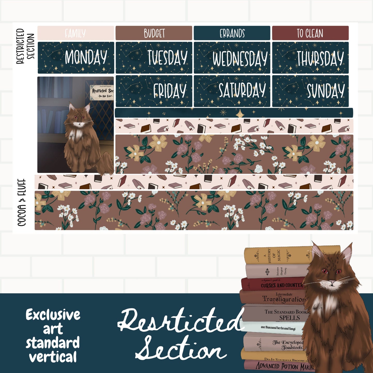Restricted Section Weekly Sticker Kit