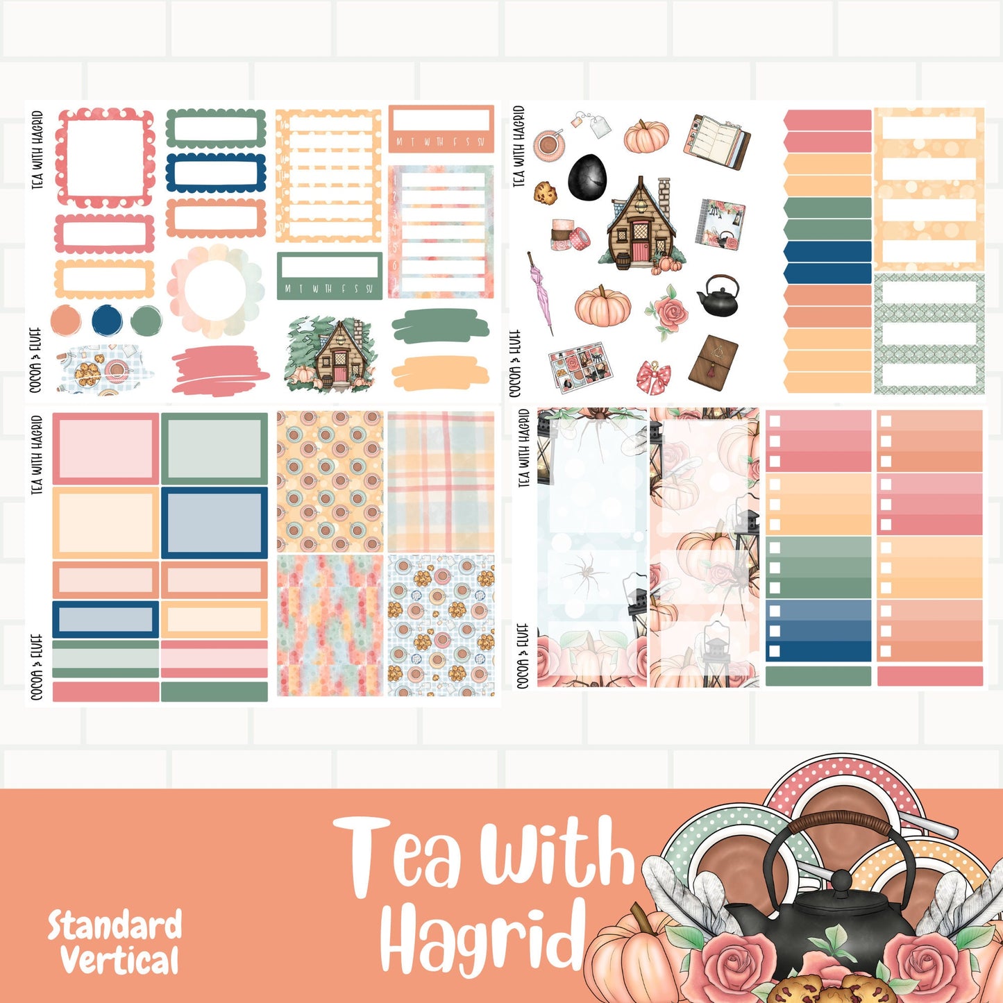 Tea with The Keeper of the Keys Standard Vertical Weekly Sticker Kit