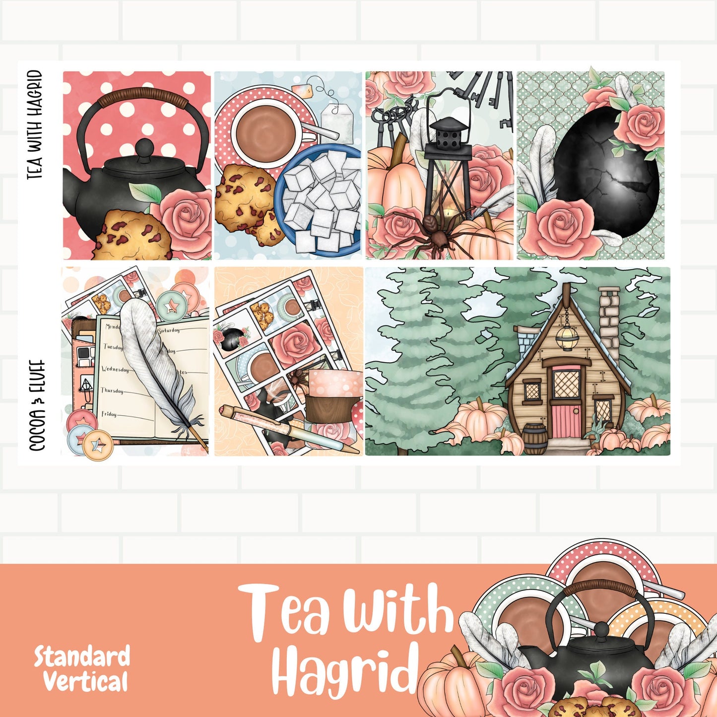 Tea with The Keeper of the Keys Standard Vertical Weekly Sticker Kit