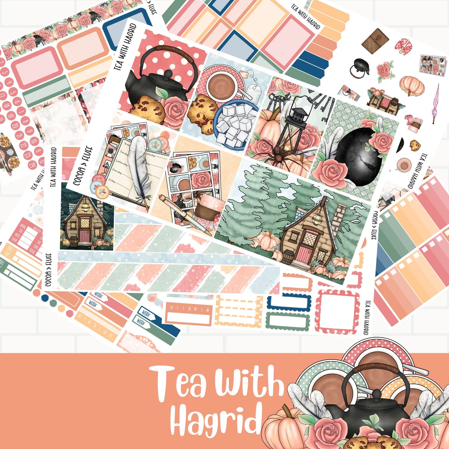 Tea with The Keeper of the Keys Standard Vertical Weekly Sticker Kit