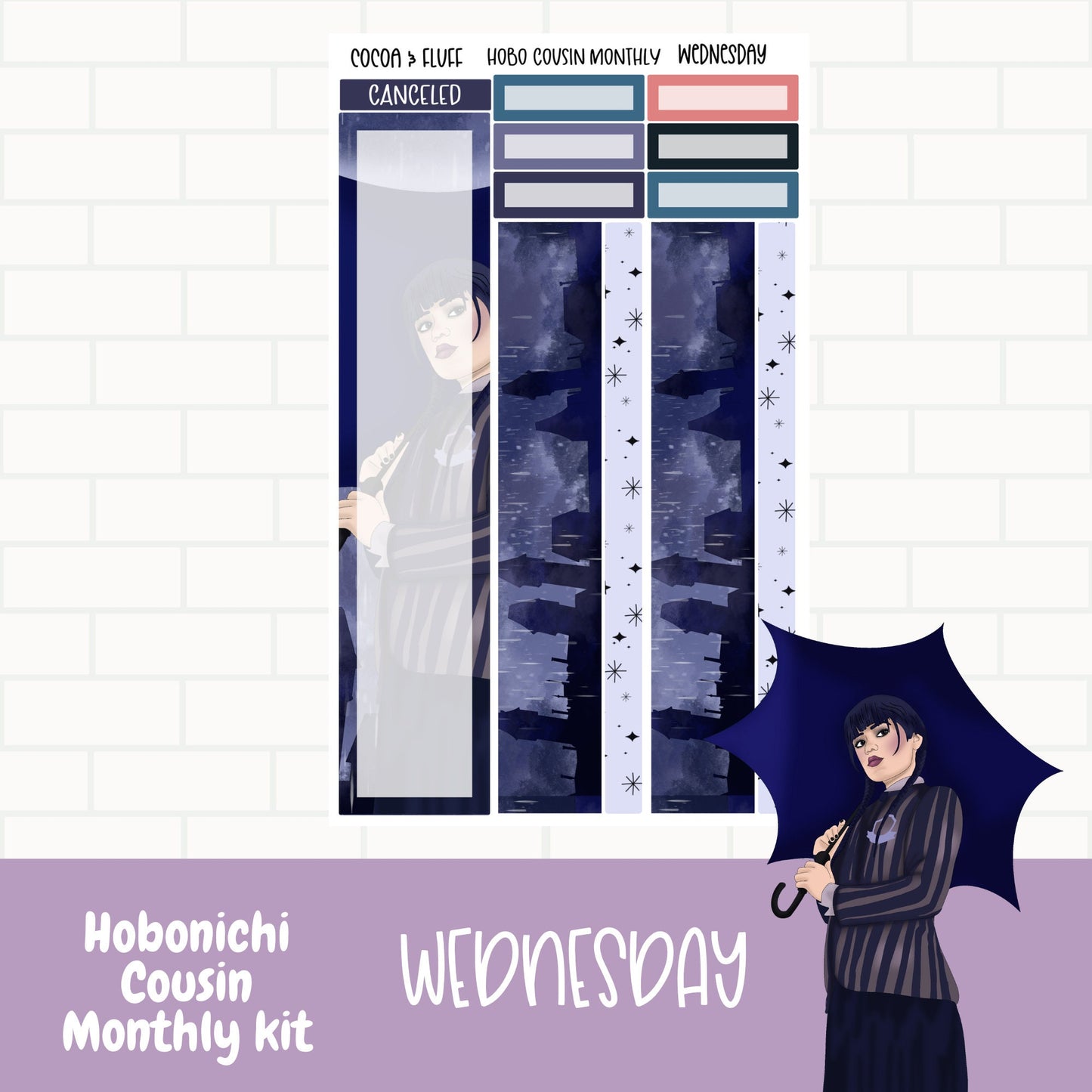Nevermore Hobonichi Cousin Sticker Kits