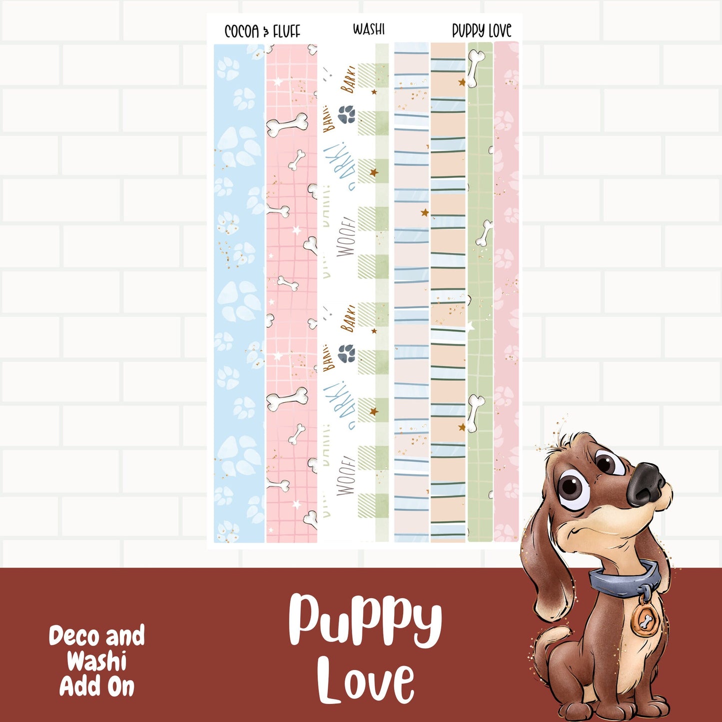 Puppy Love Hobo Cousin Weekly Sticker Kit