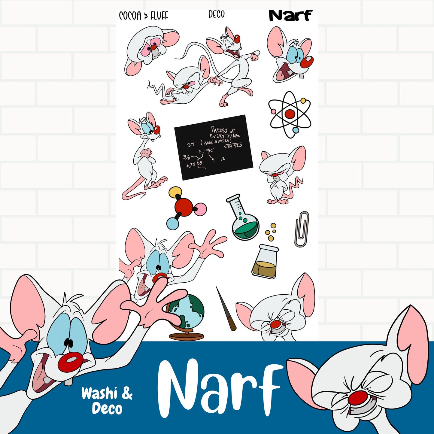 Narf Hobo Cousin Weekly and Monthly Sticker kit