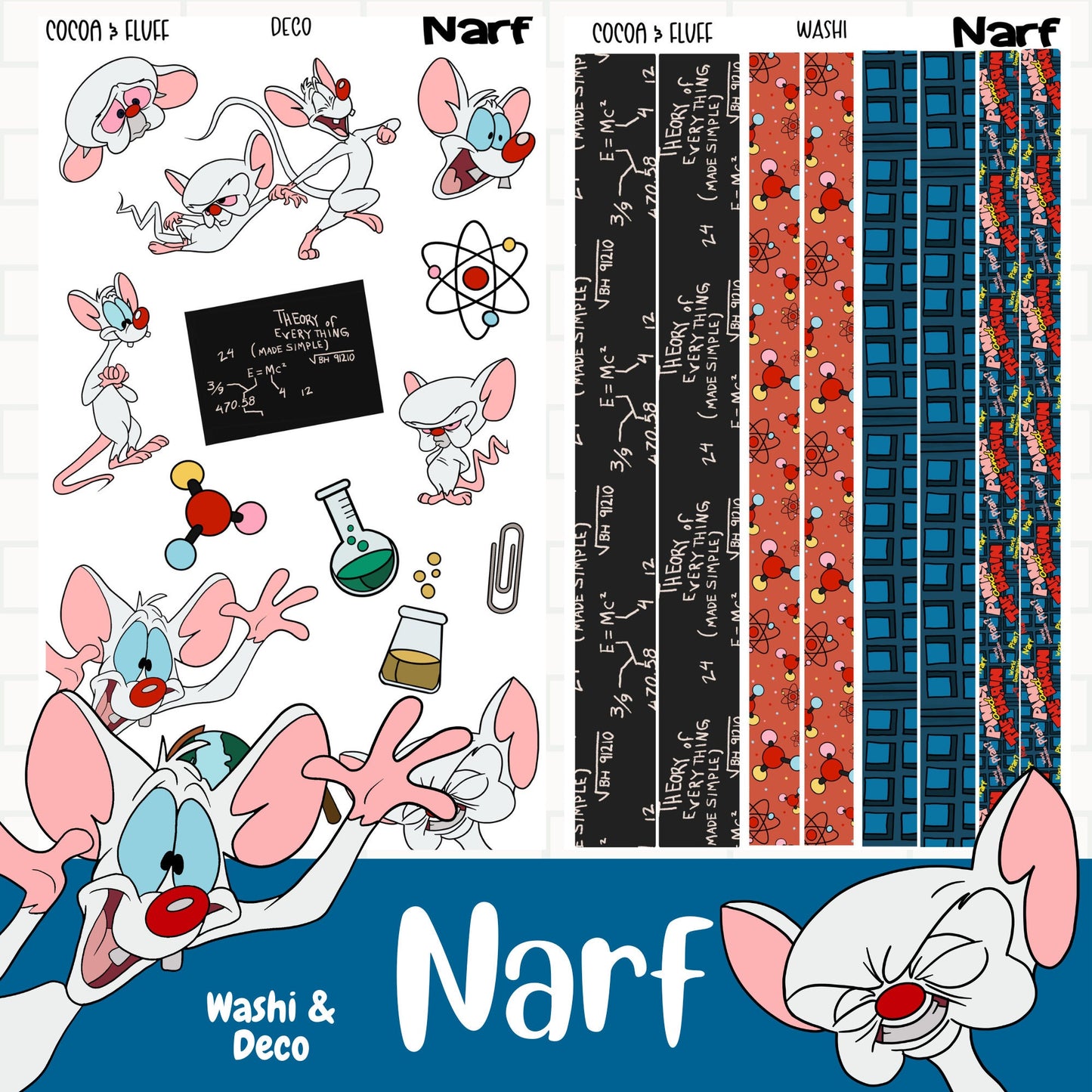Narf Hobo Cousin Weekly and Monthly Sticker kit