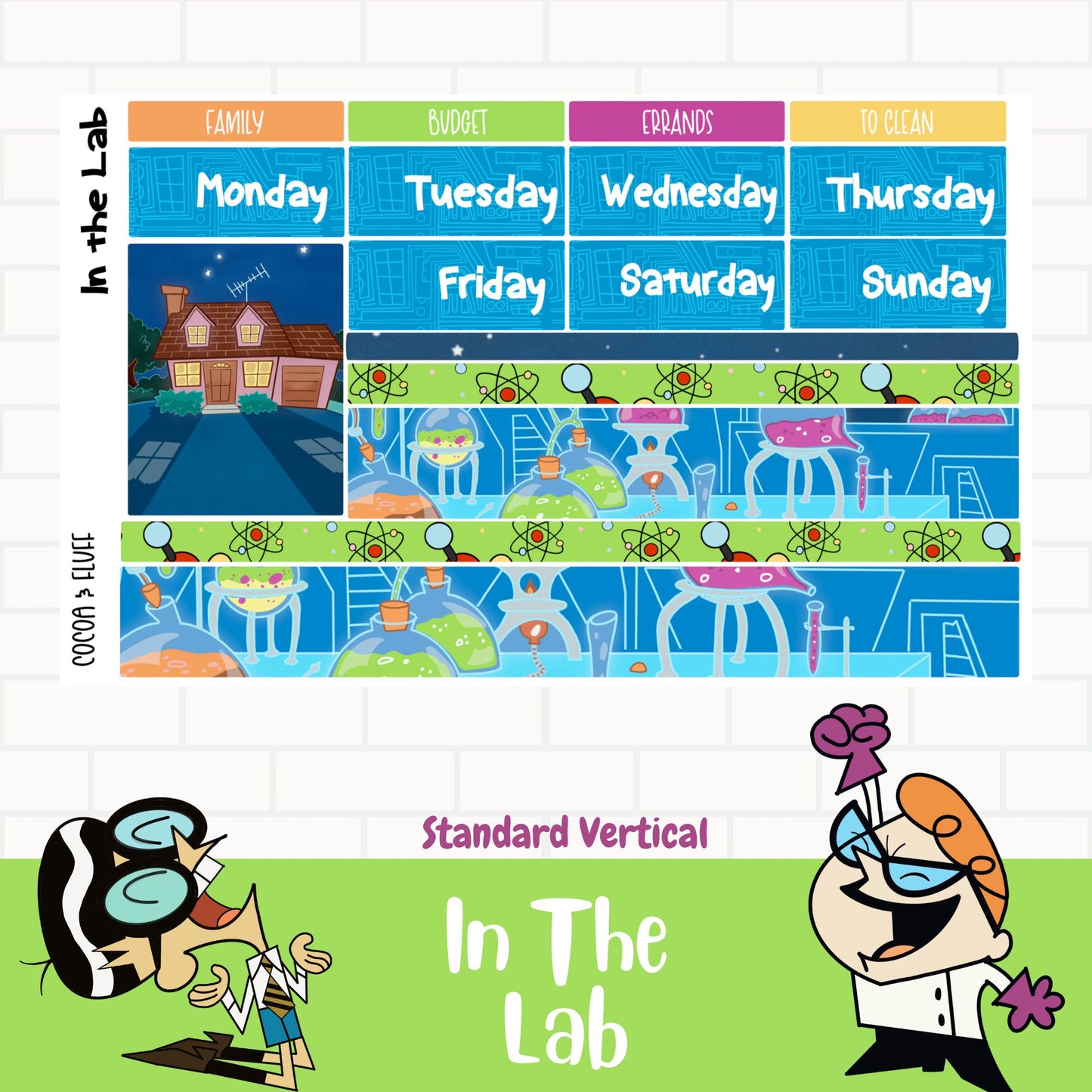 In The Lab Standard Vertical Stickers