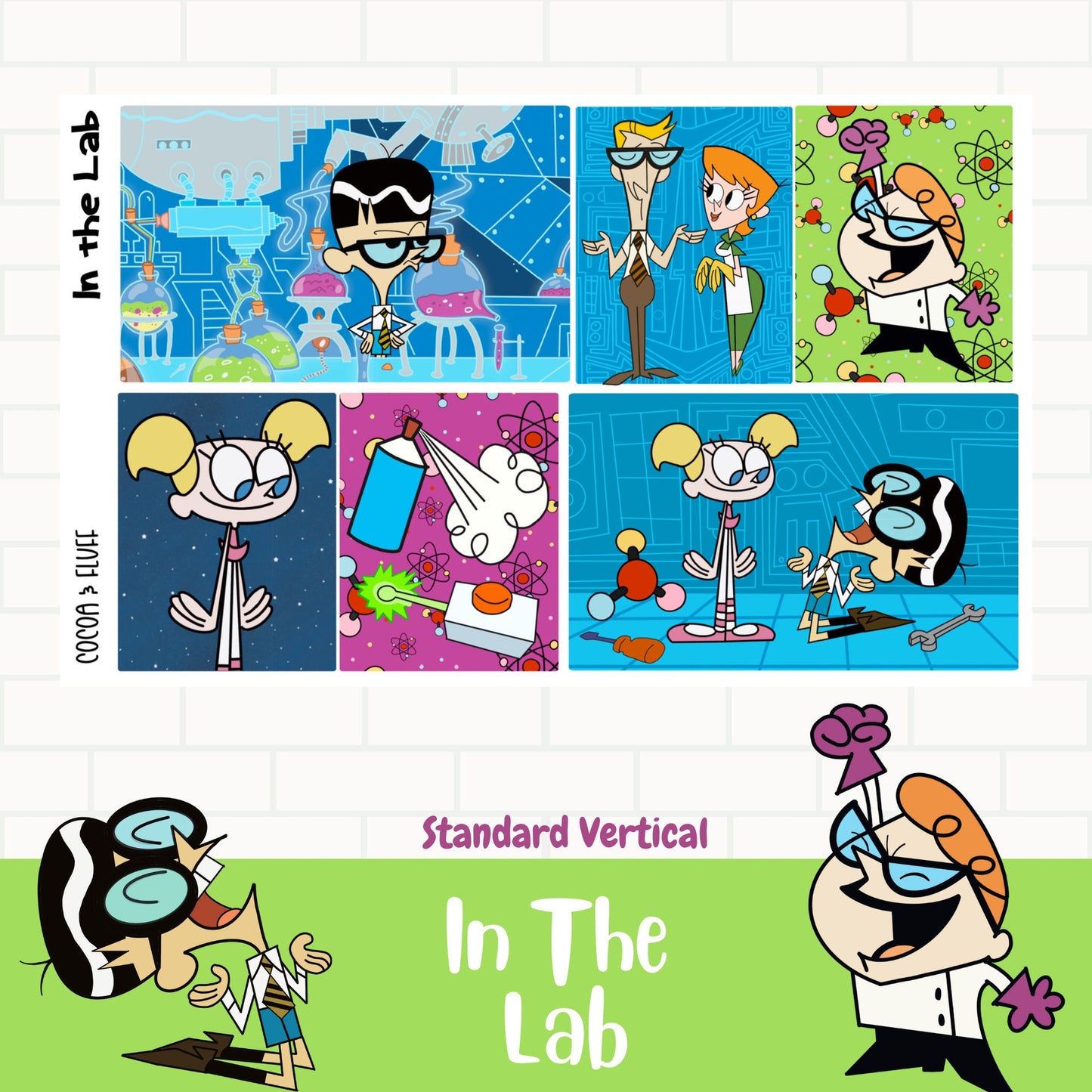 In The Lab Standard Vertical Stickers