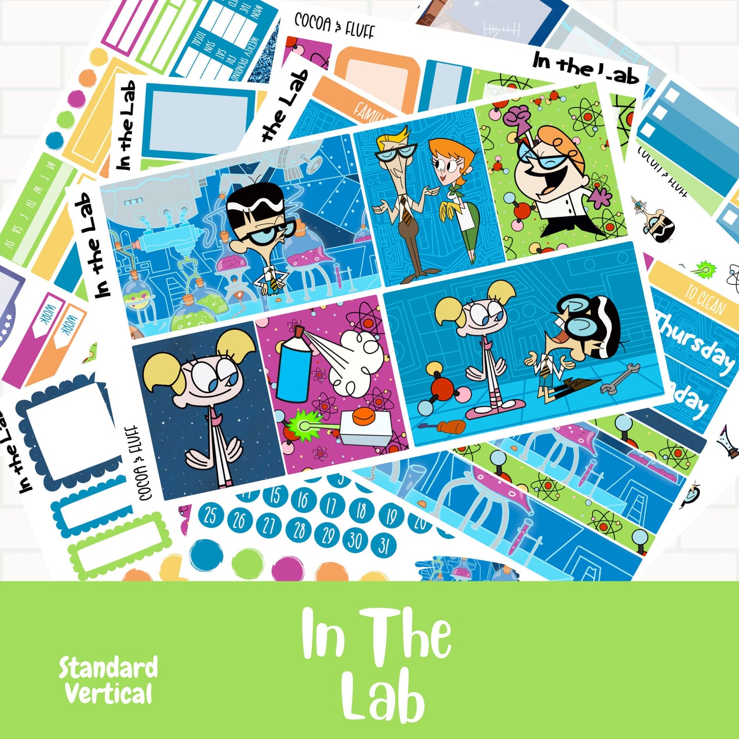 In The Lab Standard Vertical Stickers