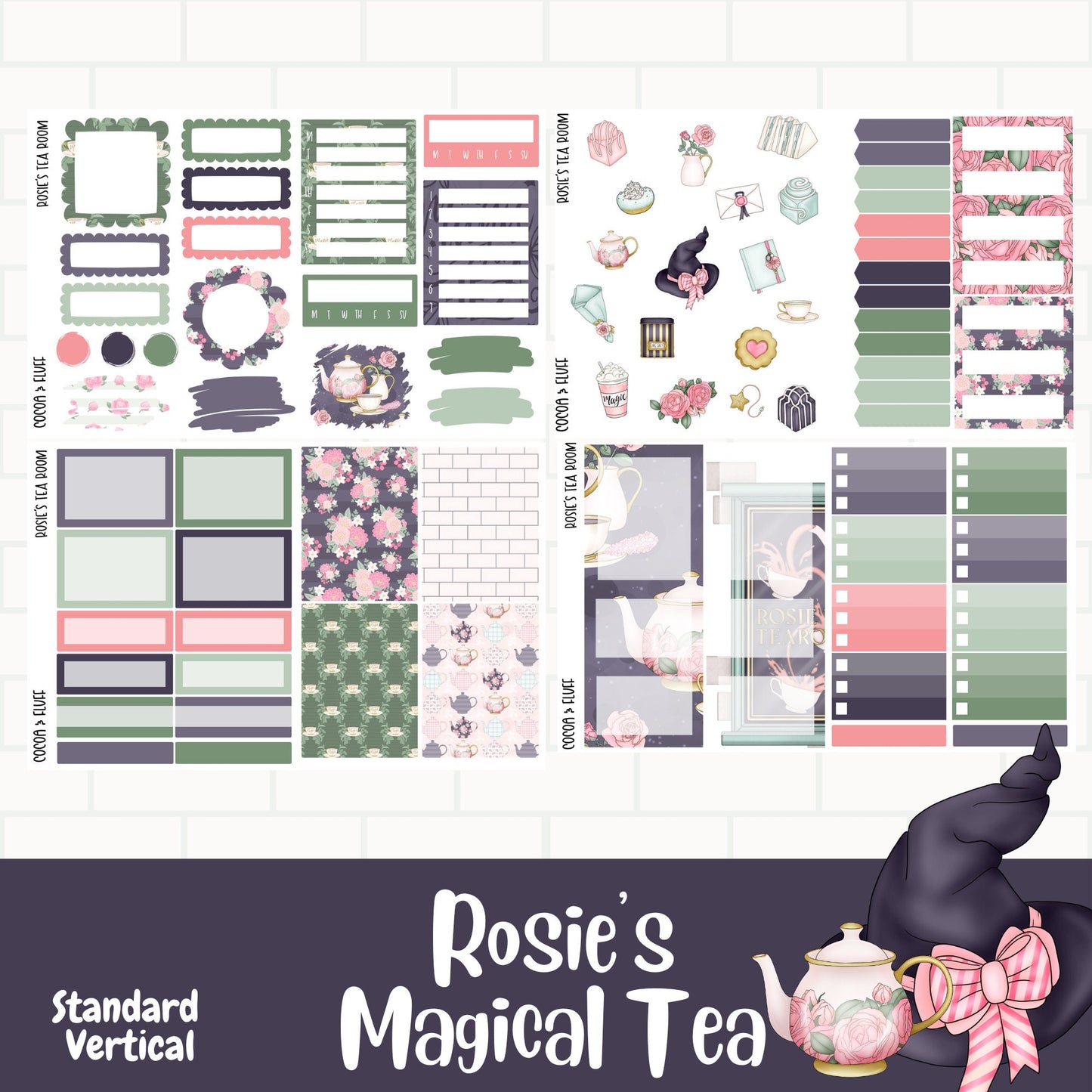 Rosies Tea Deluxe Weekly Sticker Kit
