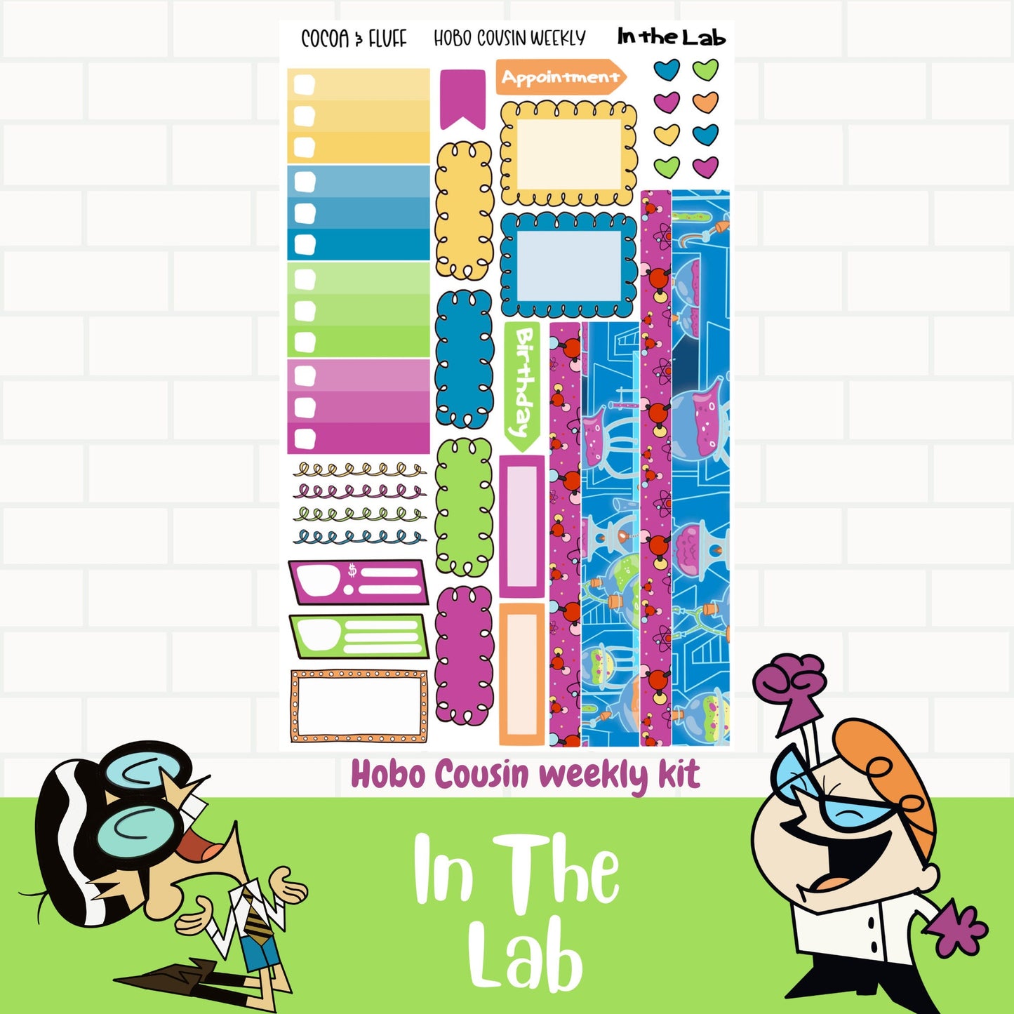 In The Lab Hobo Cousin stickers