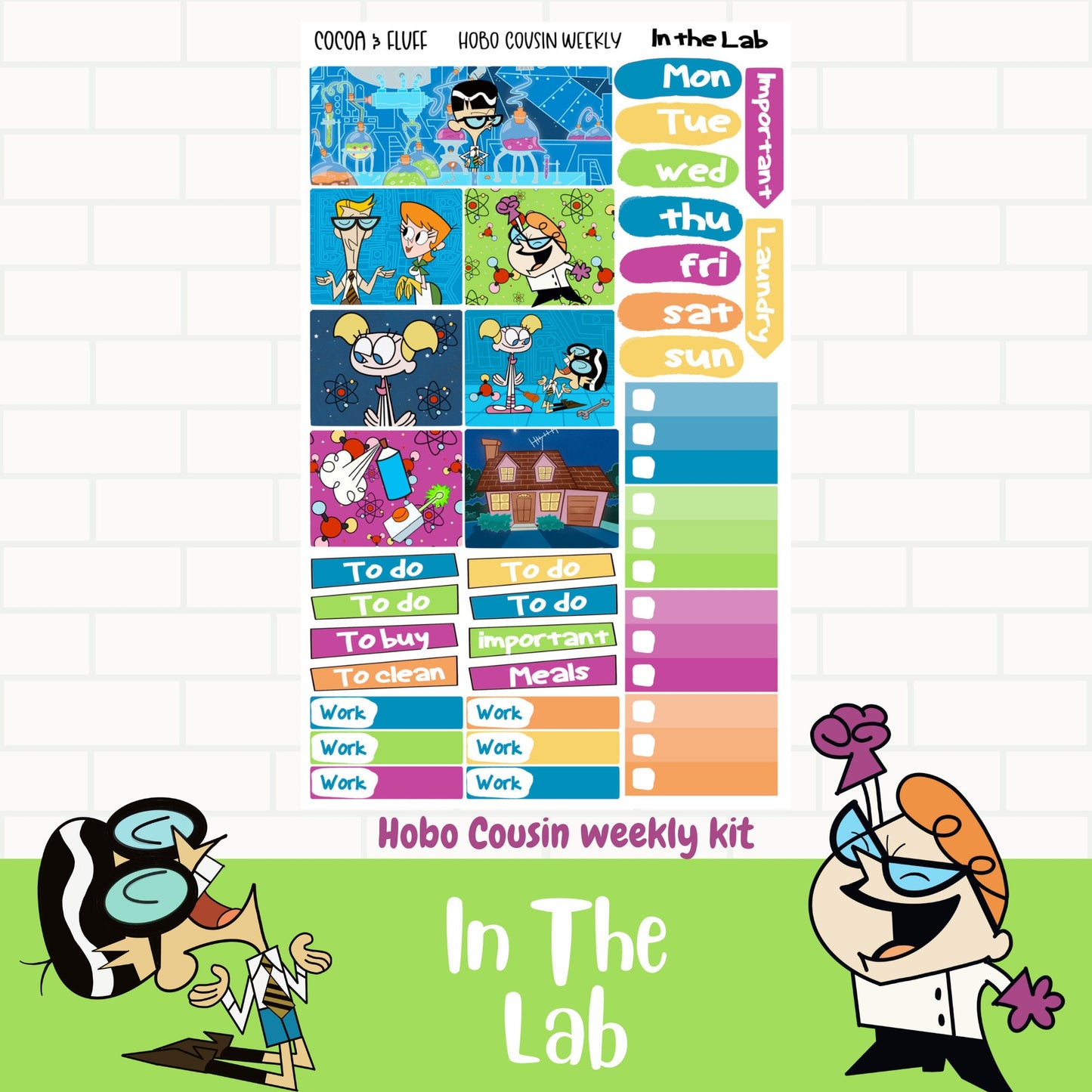 In The Lab Hobo Cousin stickers