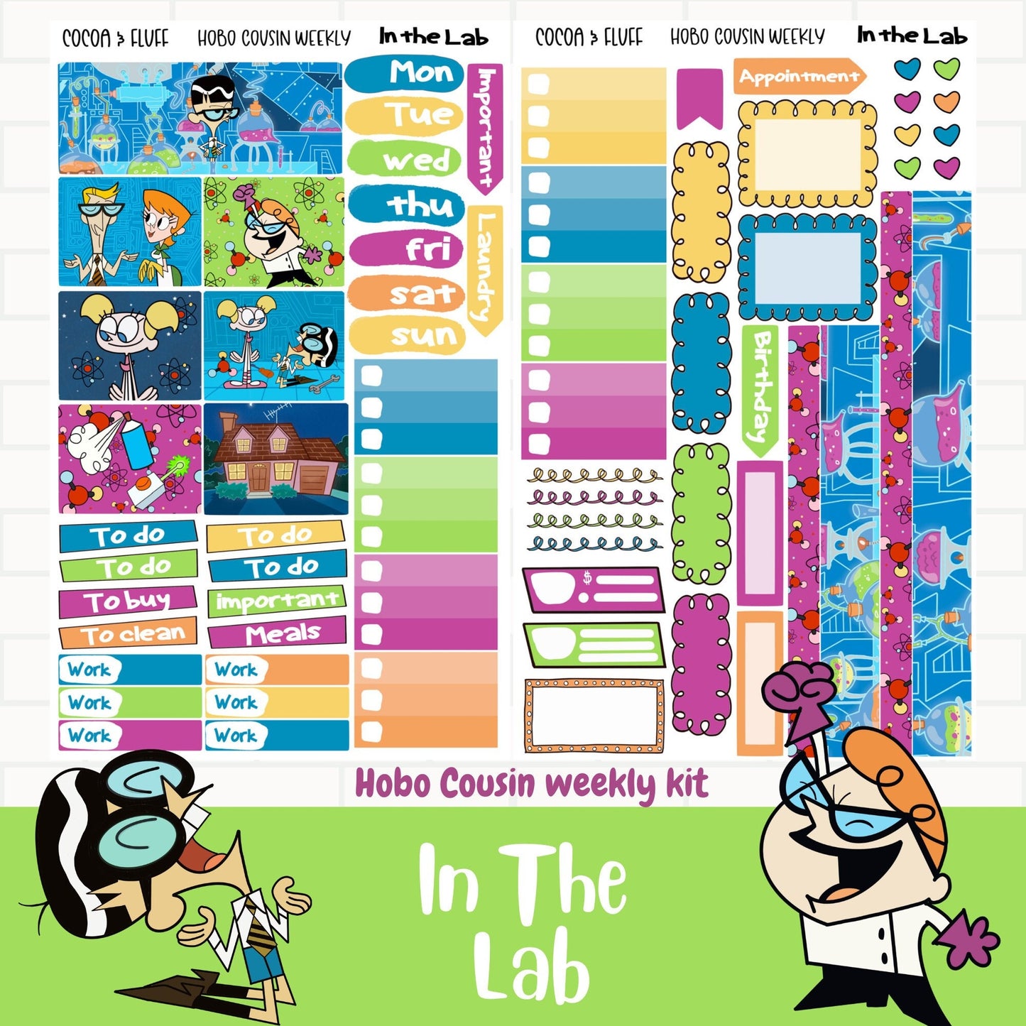 In The Lab Hobo Cousin stickers