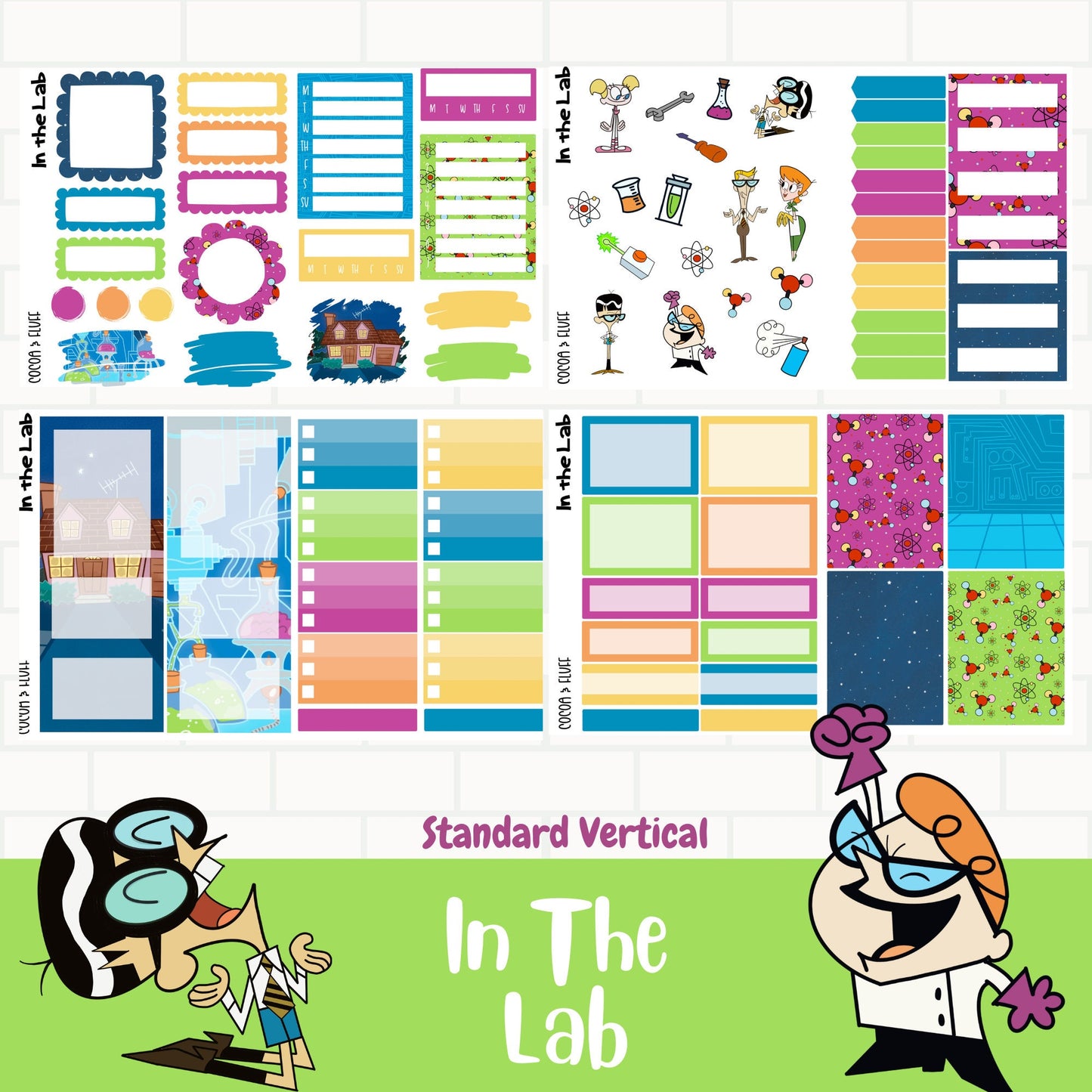 In The Lab Standard Vertical Stickers
