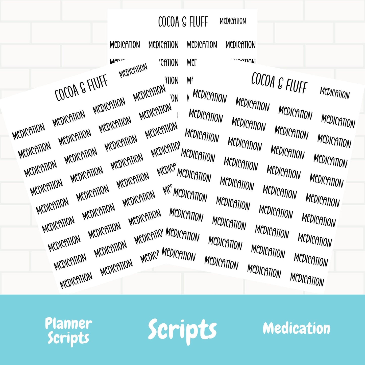 Medication Script Stickers