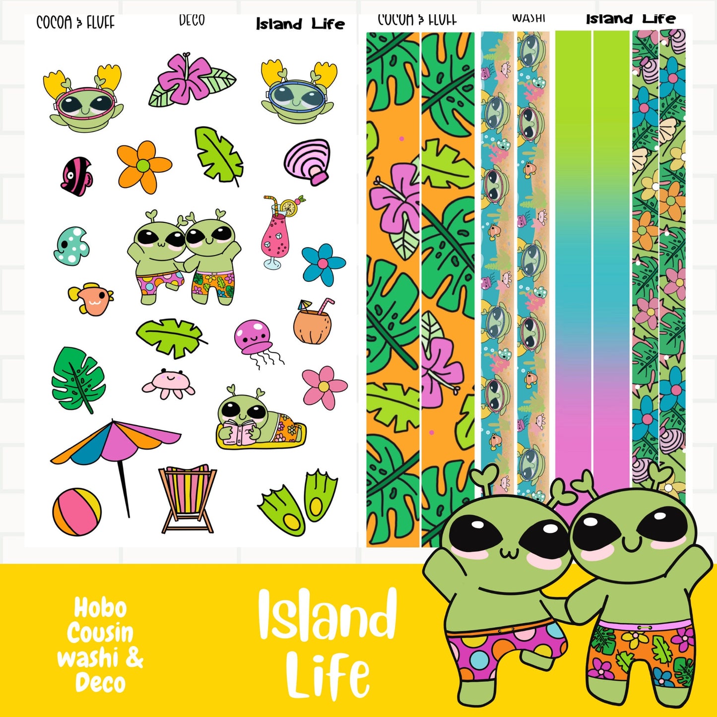 Island Life Hobo Cousin Weekly Sticker Kit