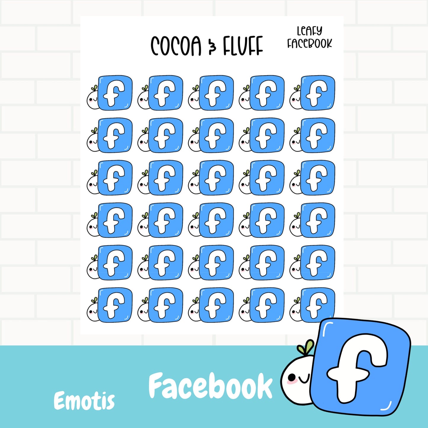 Leafy FaceBook Planner Icons