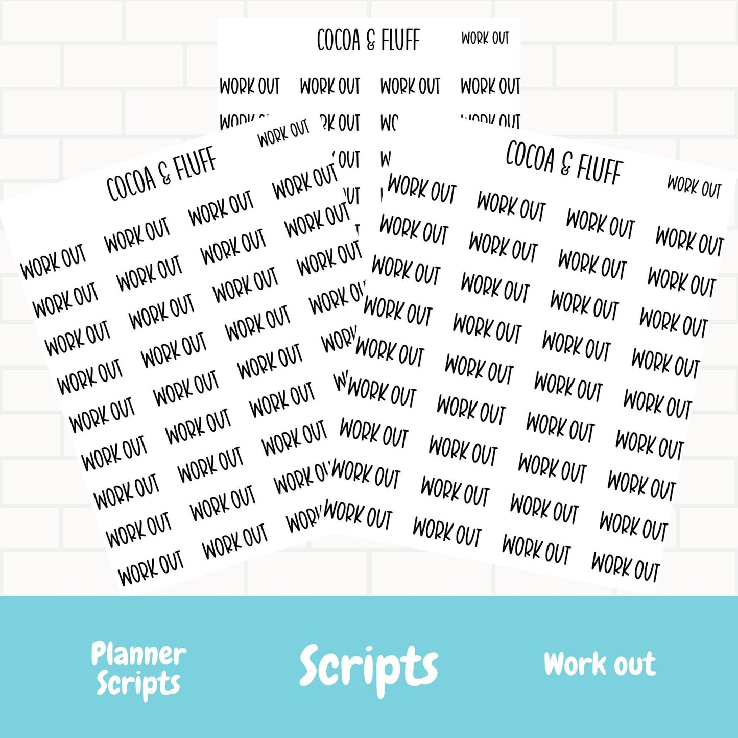 Workout Script Stickers