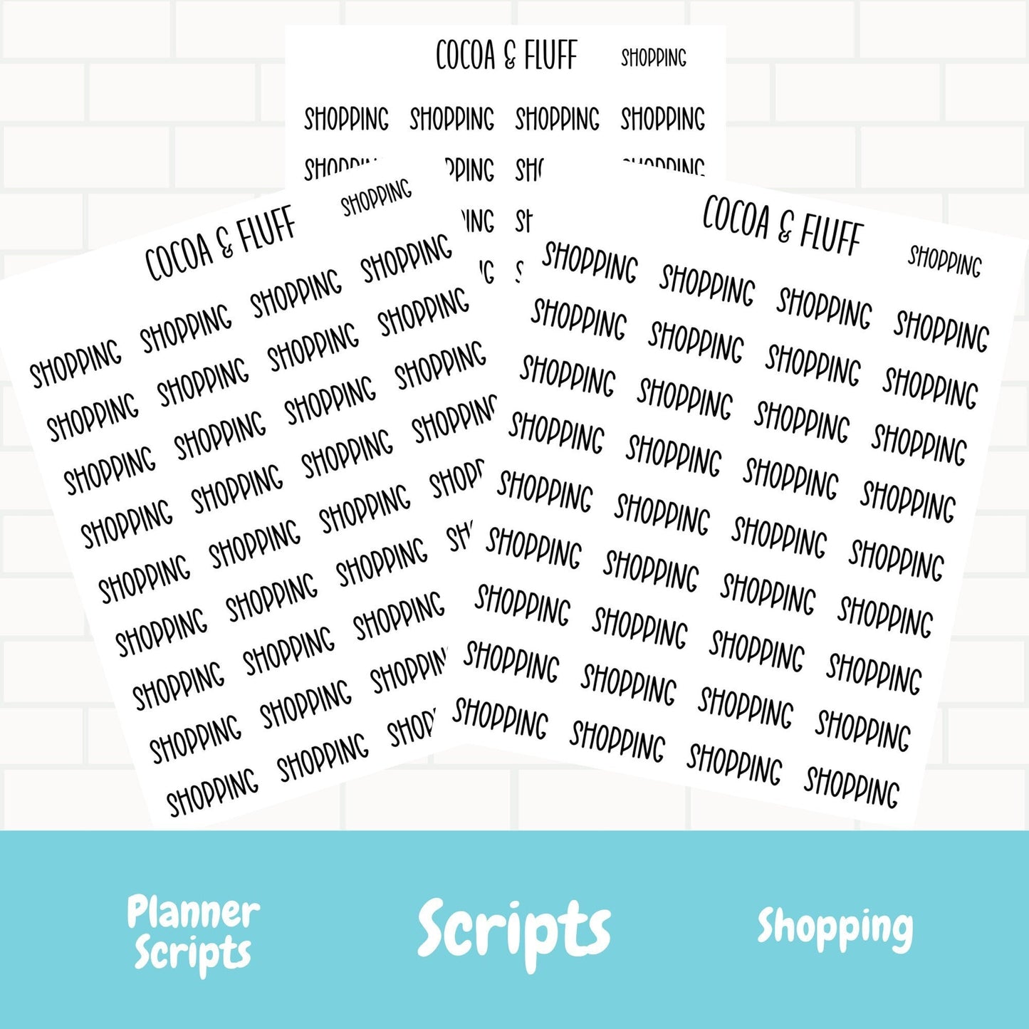 Shopping Script Stickers