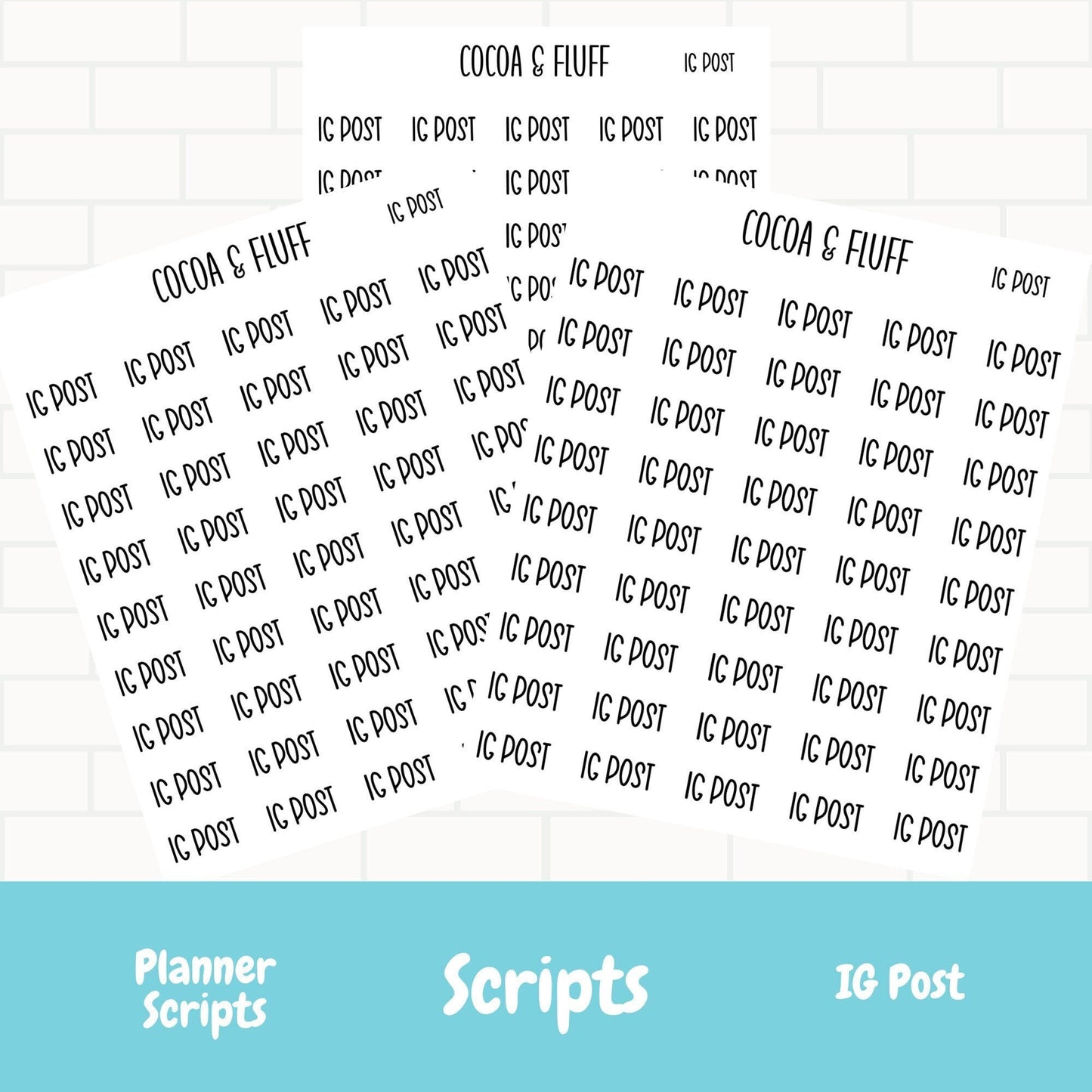 IG Post Script Stickers