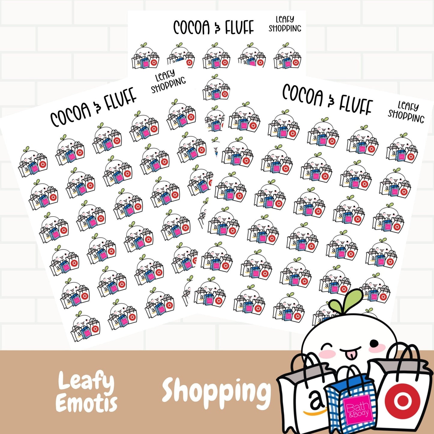 Shopping Leafy Planner Icons
