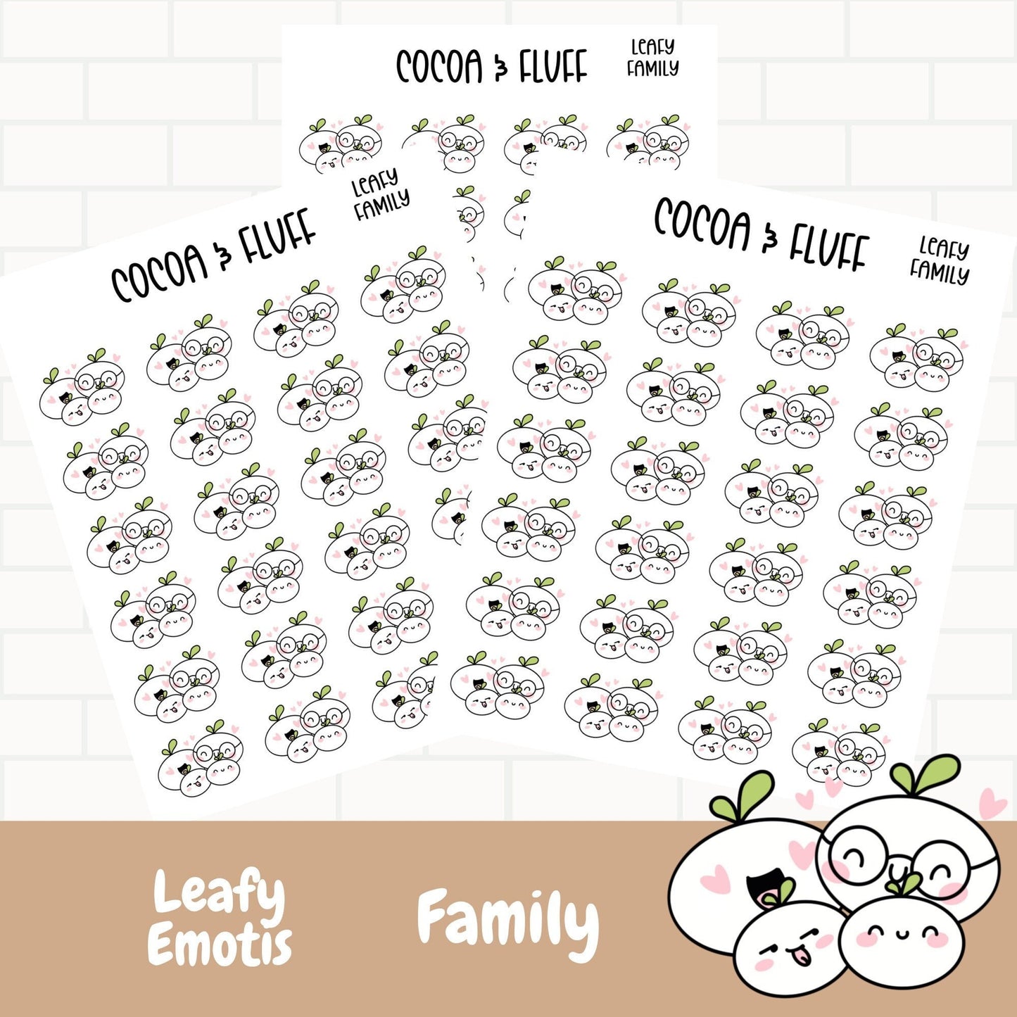 Family Time Leafy Planner Icons