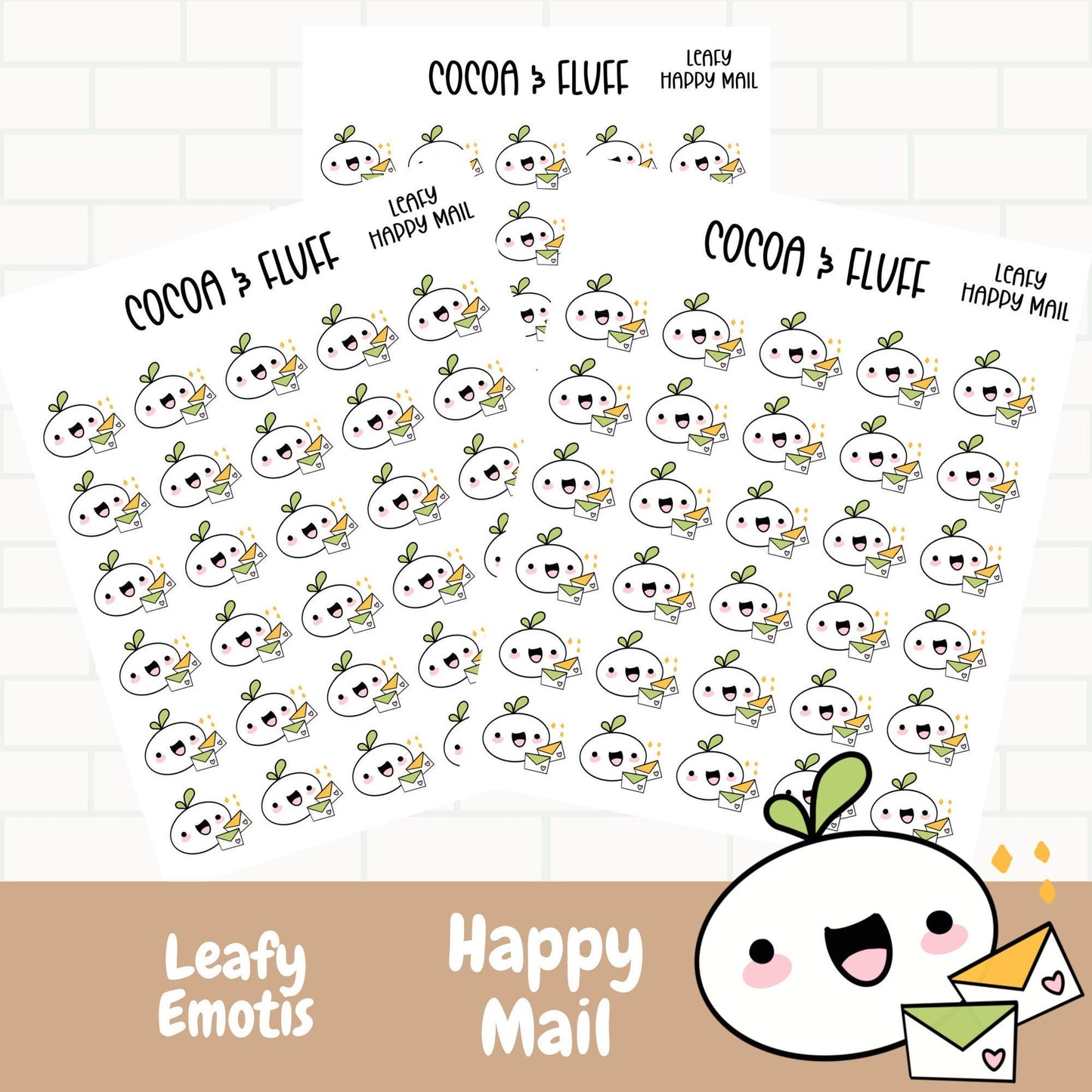 Happy Mail Leafy Planner Icons