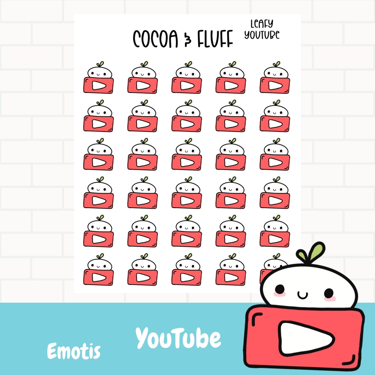 Leafy YouTube Planner Icons