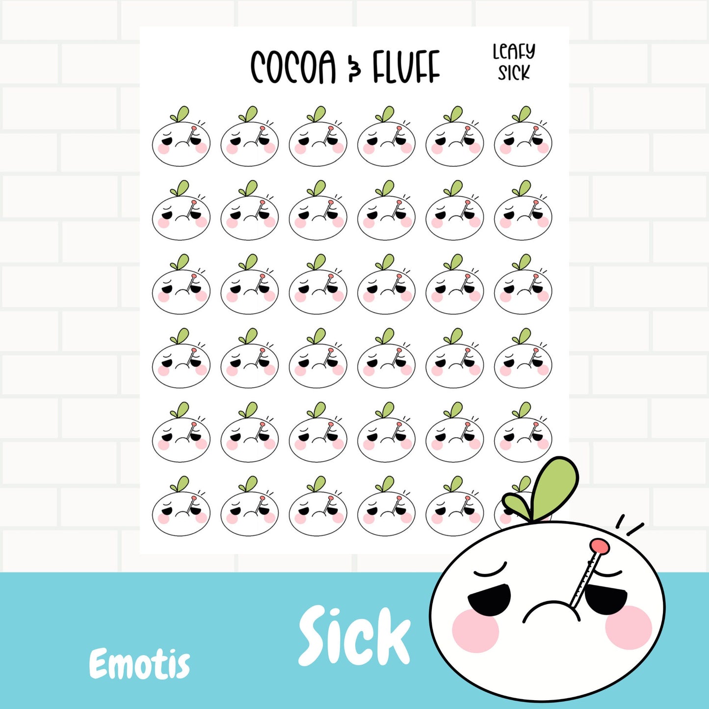 Sick Leafy Planner Icons