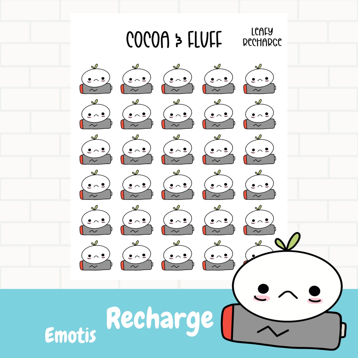 Recharge Leafy Planner Icons