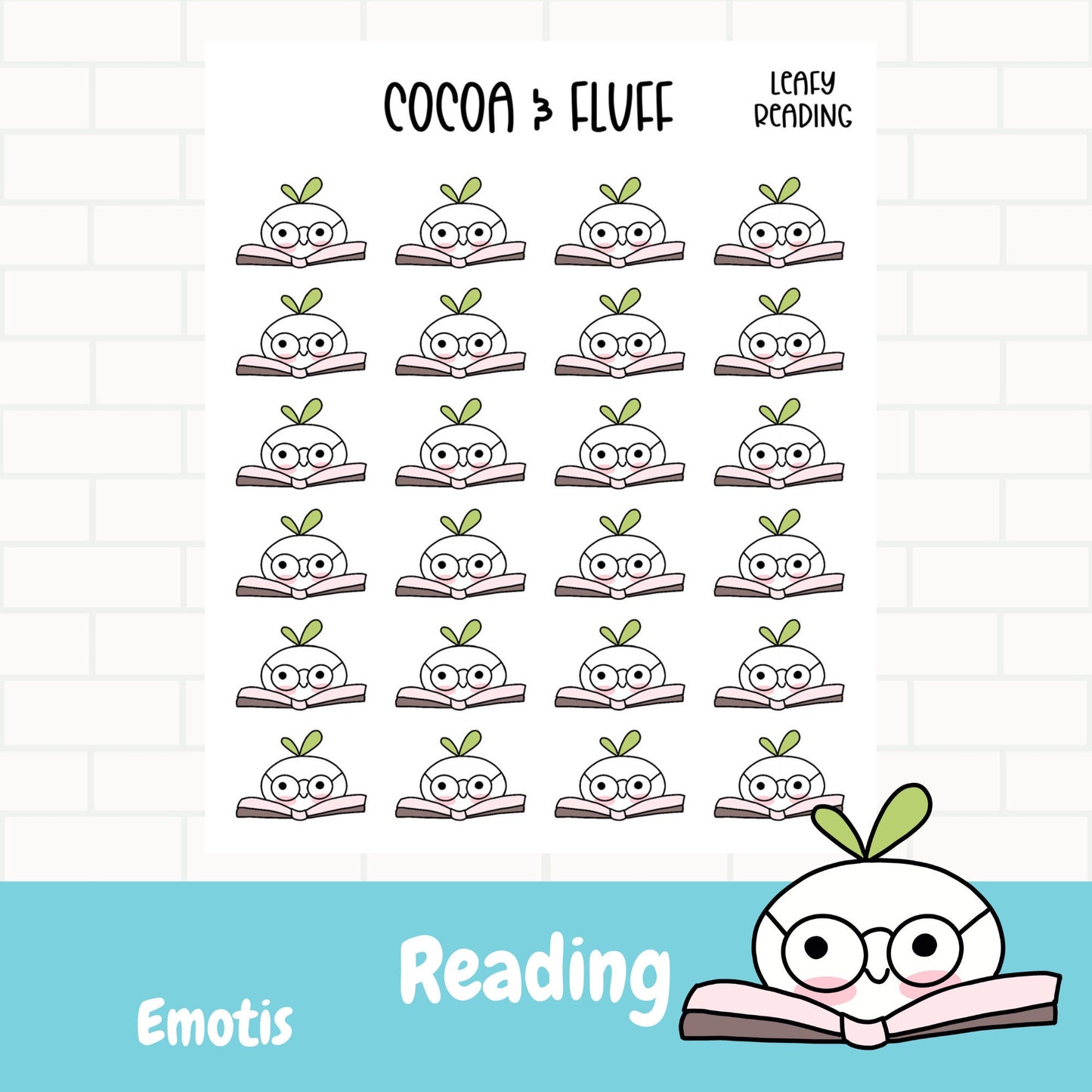 Reading Leafy Planner Icons