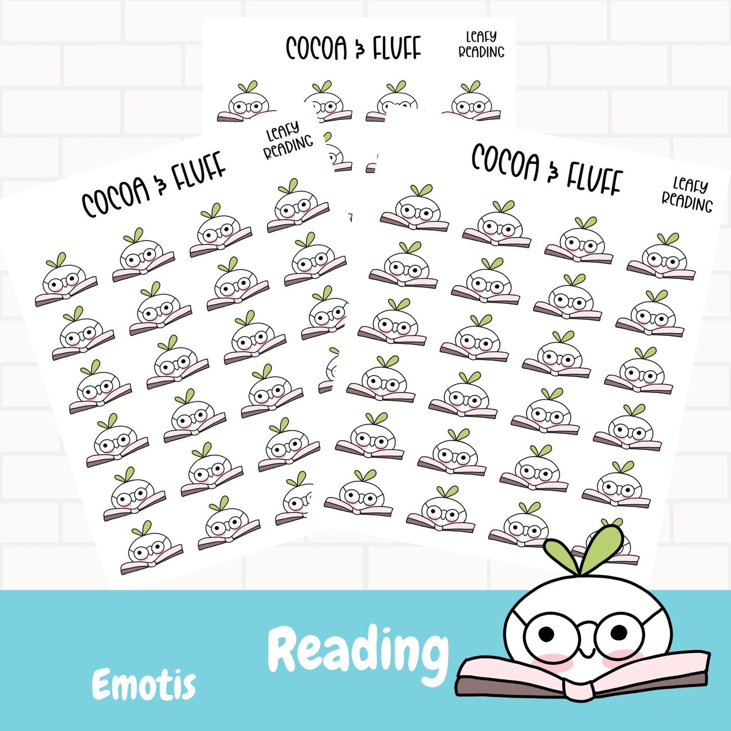 Reading Leafy Planner Icons