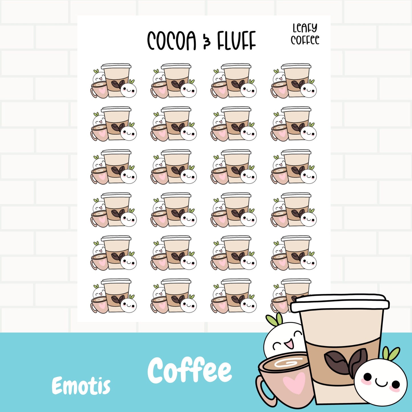 Coffee Leafy Planner Icons