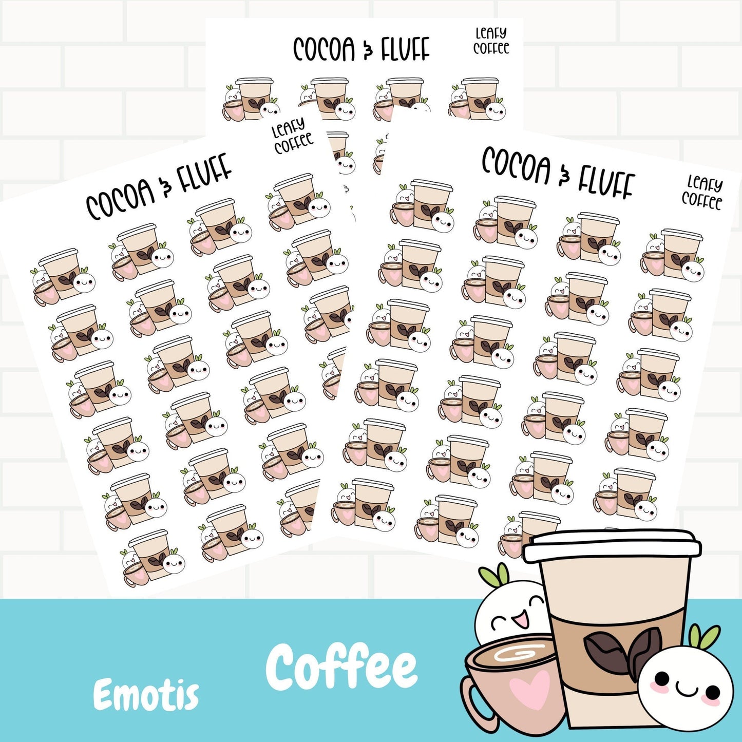 Coffee Leafy Planner Icons