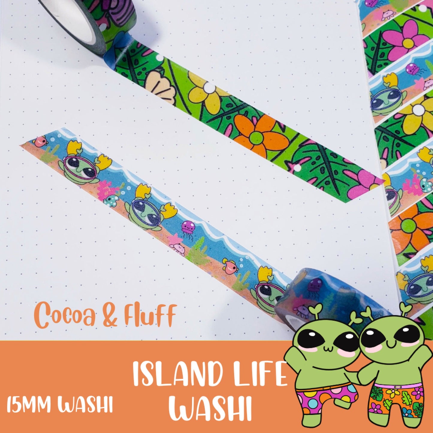 Island Life Pattern Washi Tape