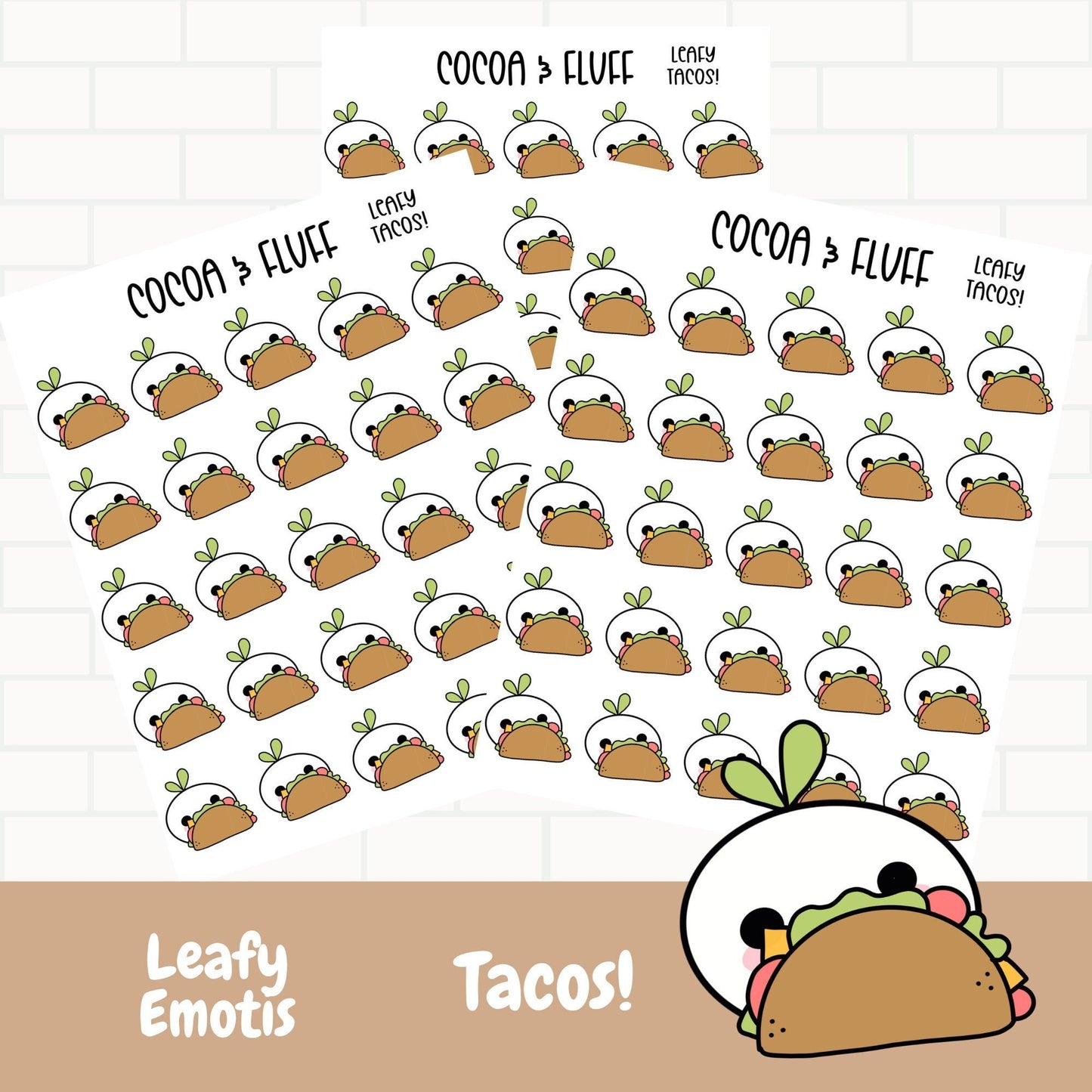 Taco Leafy Planner Icons