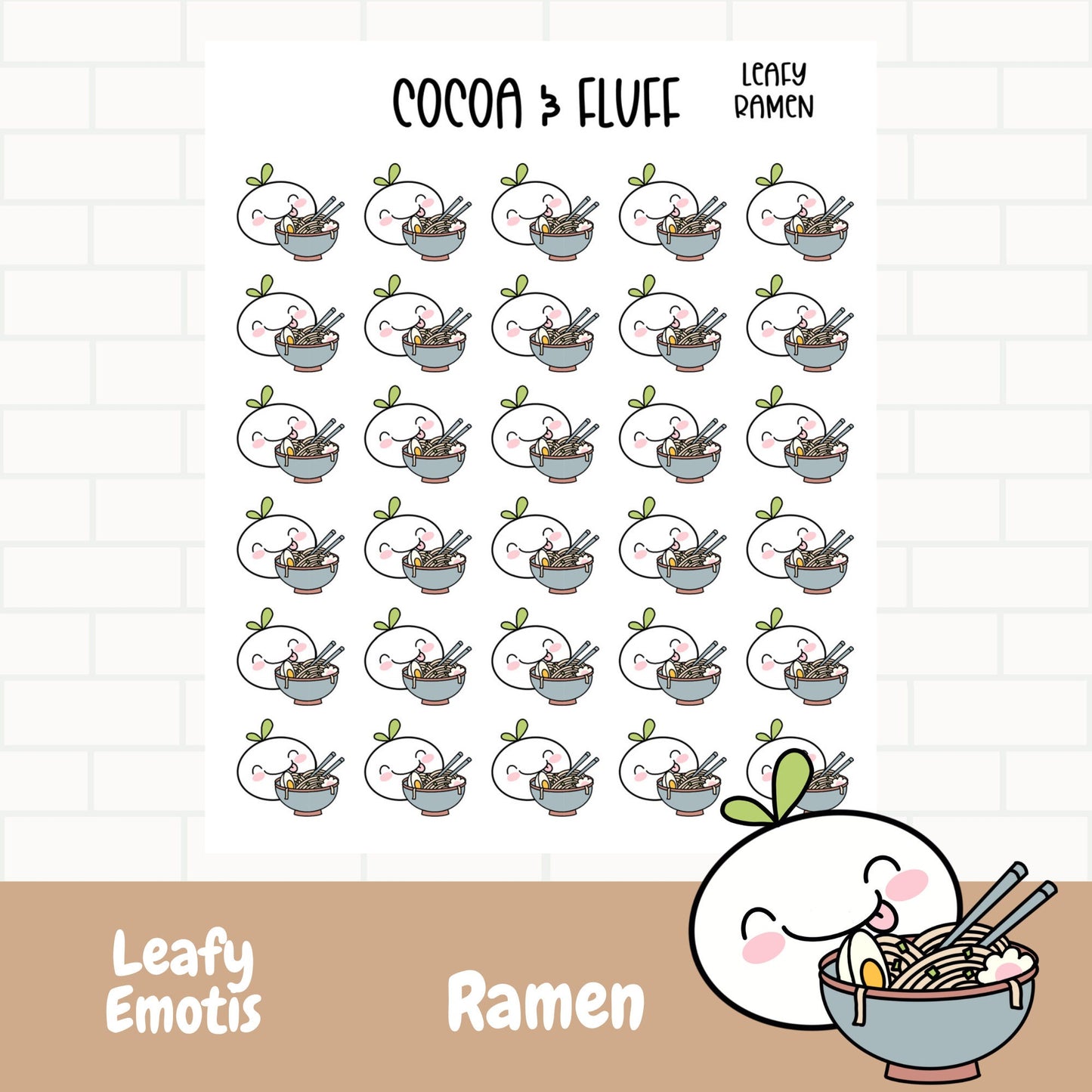 Ramen Leafy Planner Icons