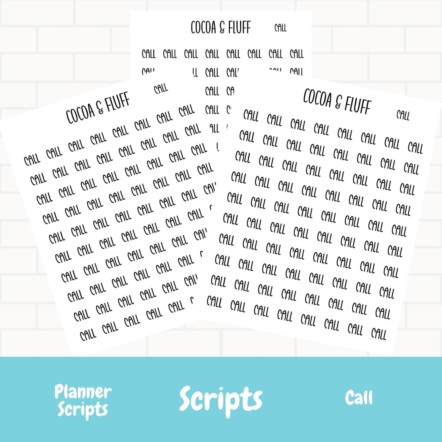Call Script Stickers